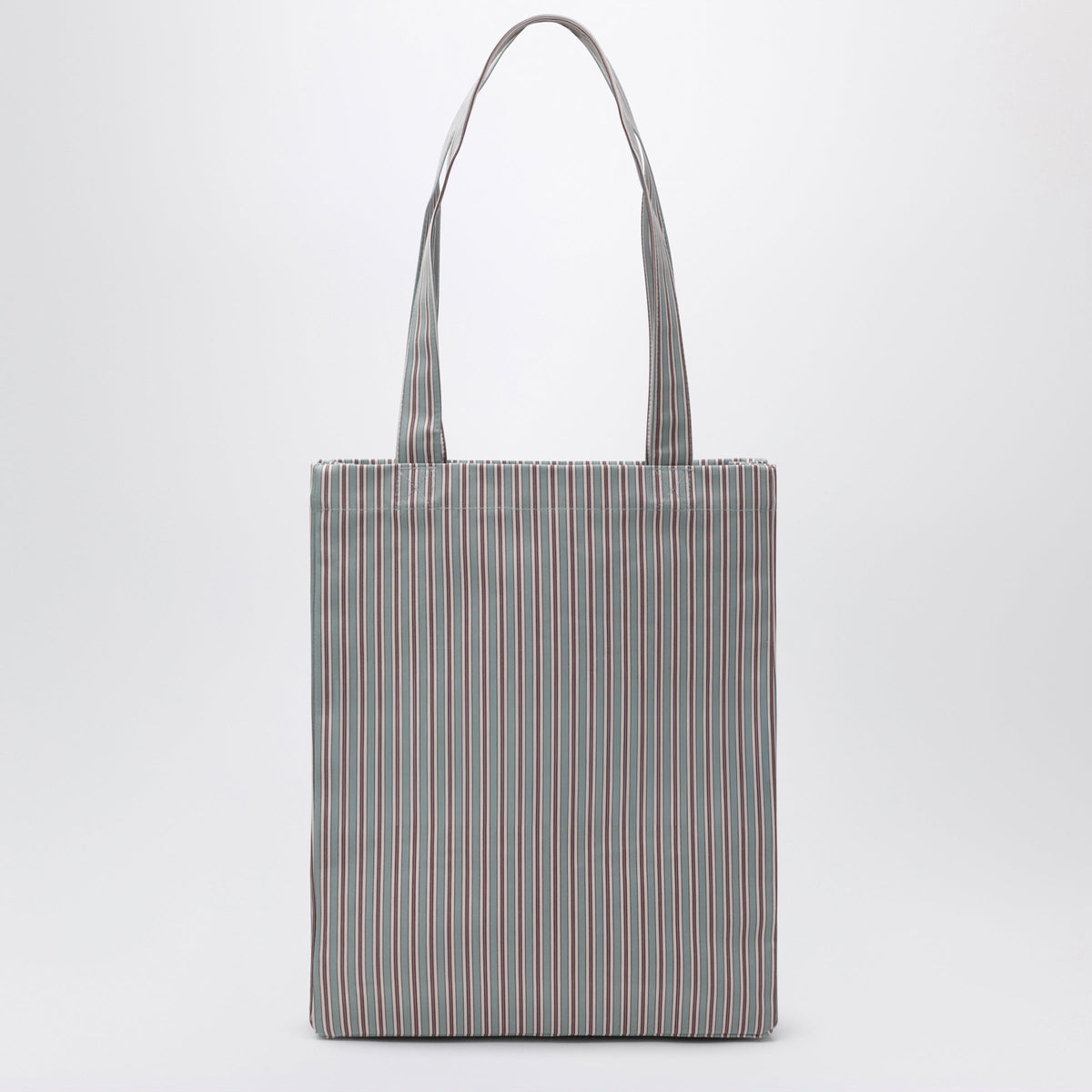 A.P.C. Green/Burgundy Striped Lou Tote Bag In Cotton Women A.P.C.