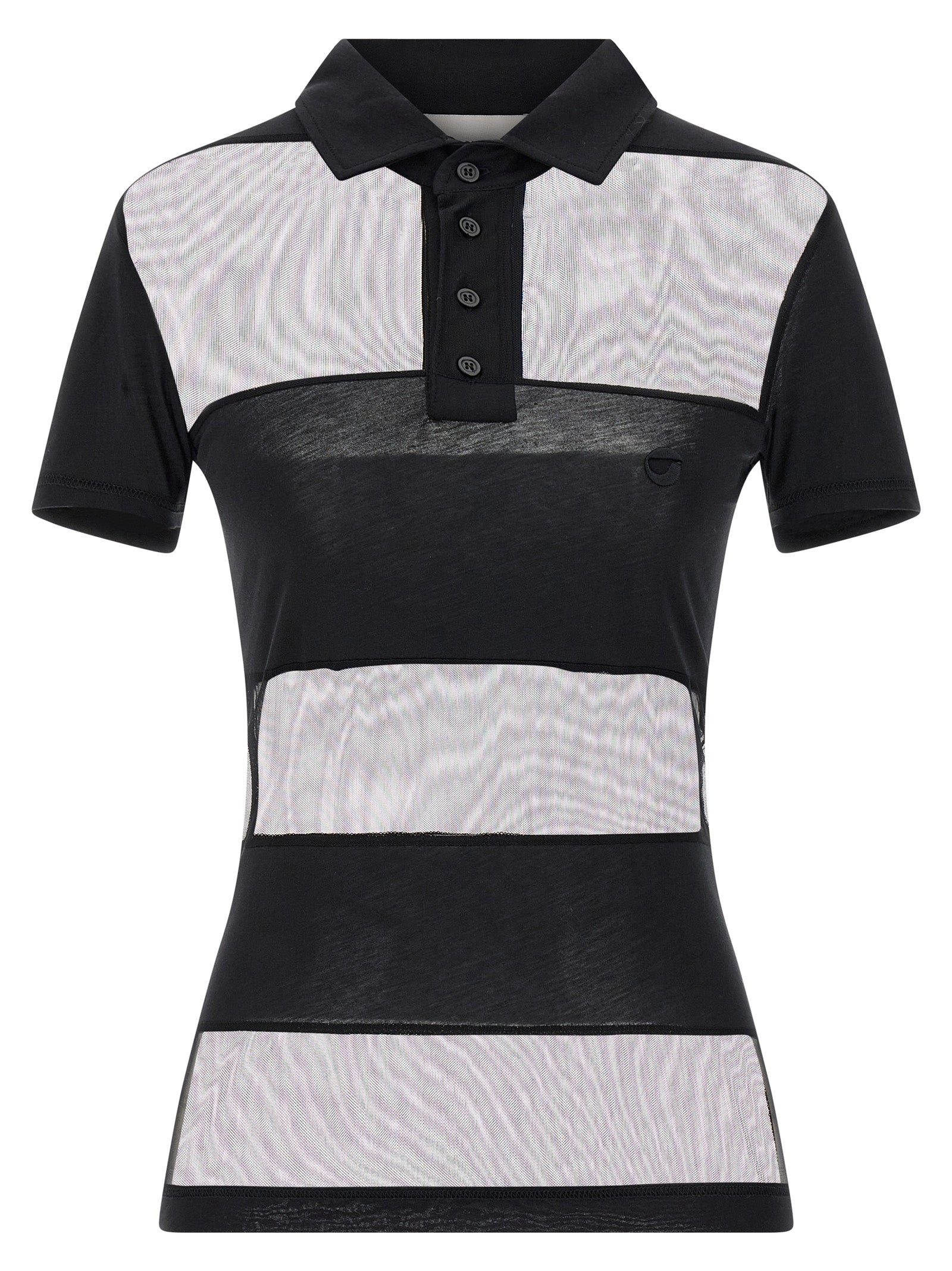 Coperni Women ‘Sheer Striped’ Polo Shirt COPERNI