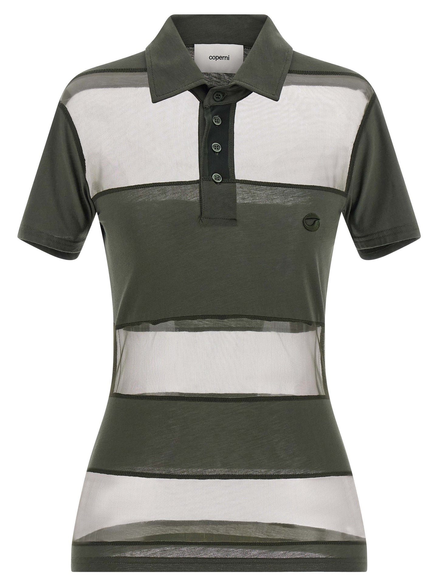Coperni Women 'Sheer Striped' Polo Shirt COPERNI