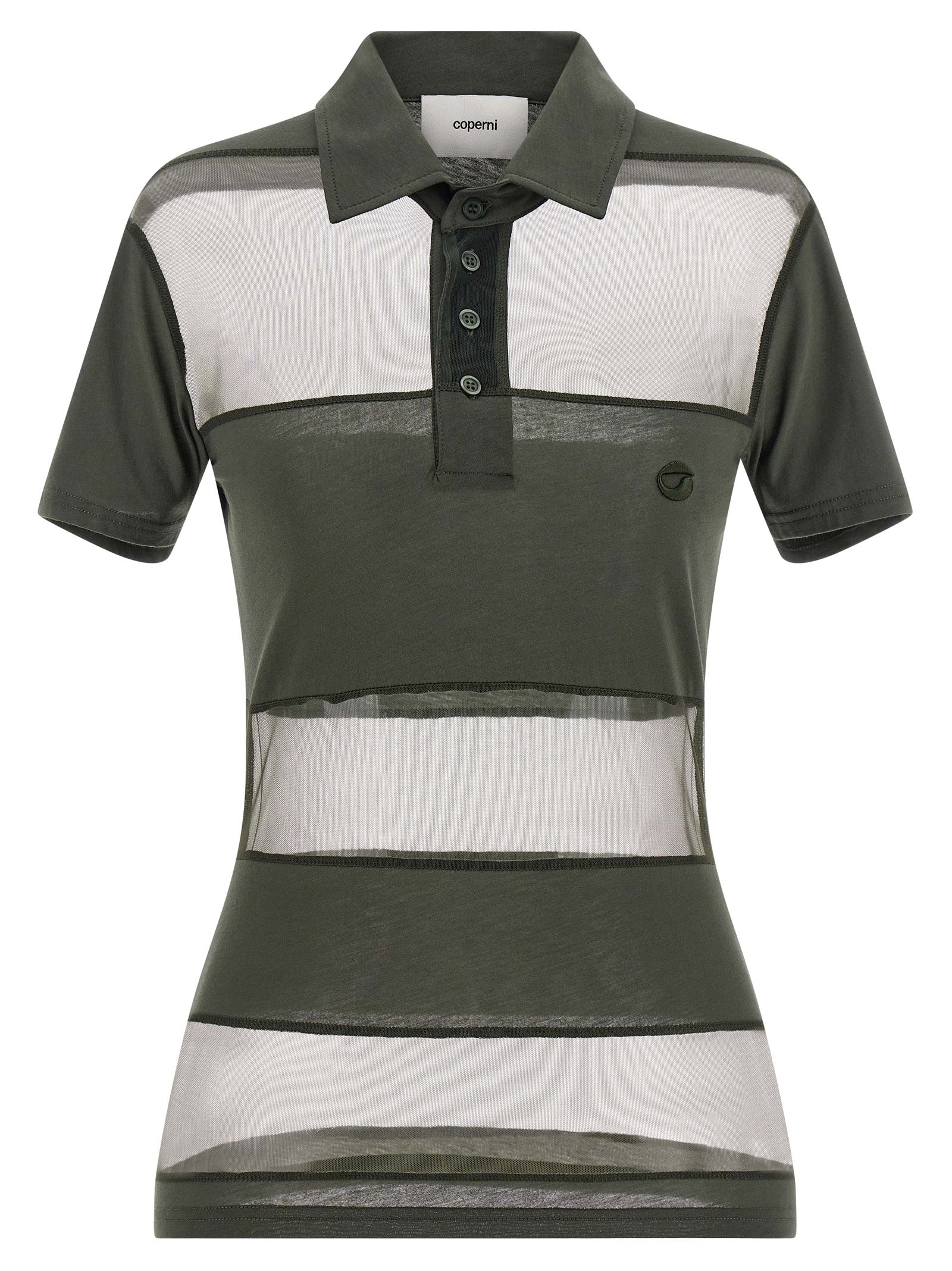 Coperni Women 'Sheer Striped' Polo Shirt COPERNI