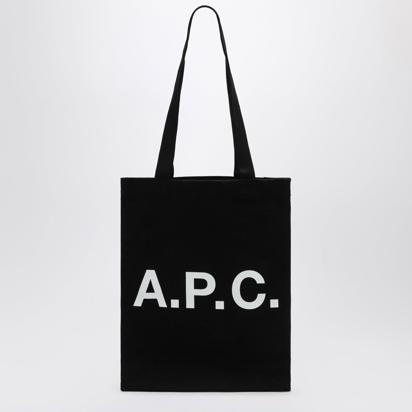 A.P.C. Lou Black Canvas Shopping Bag Women A.P.C.