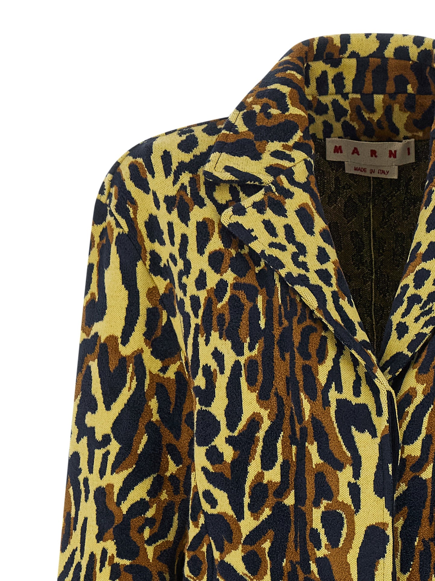 Marni Women Animalier Jacquard Wool Coat MARNI