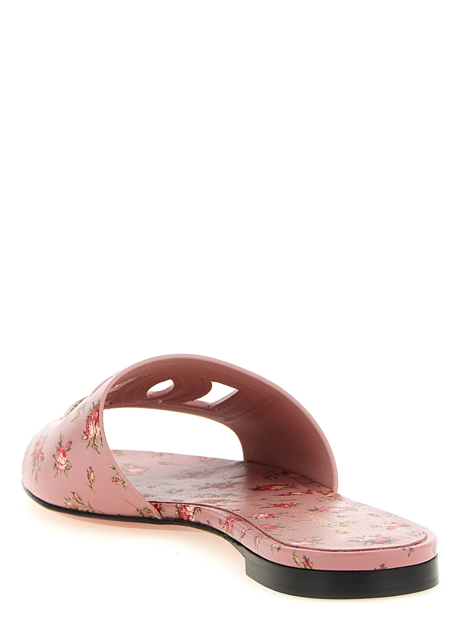 Dolce & Gabbana Women Leather Slides DOLCE & GABBANA