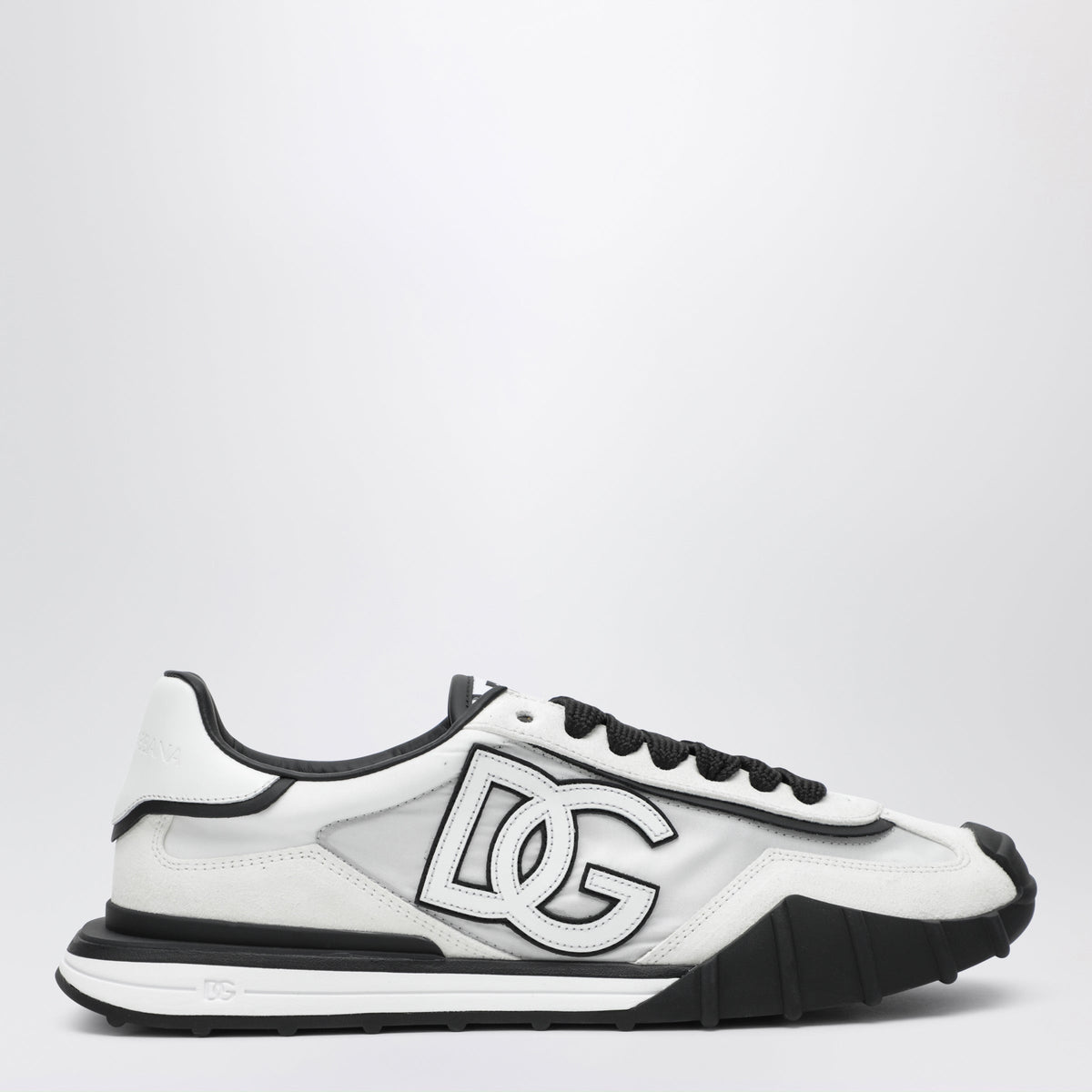 Dolce&Gabbana Black And White Suede Sneakers Men DOLCE & GABBANA