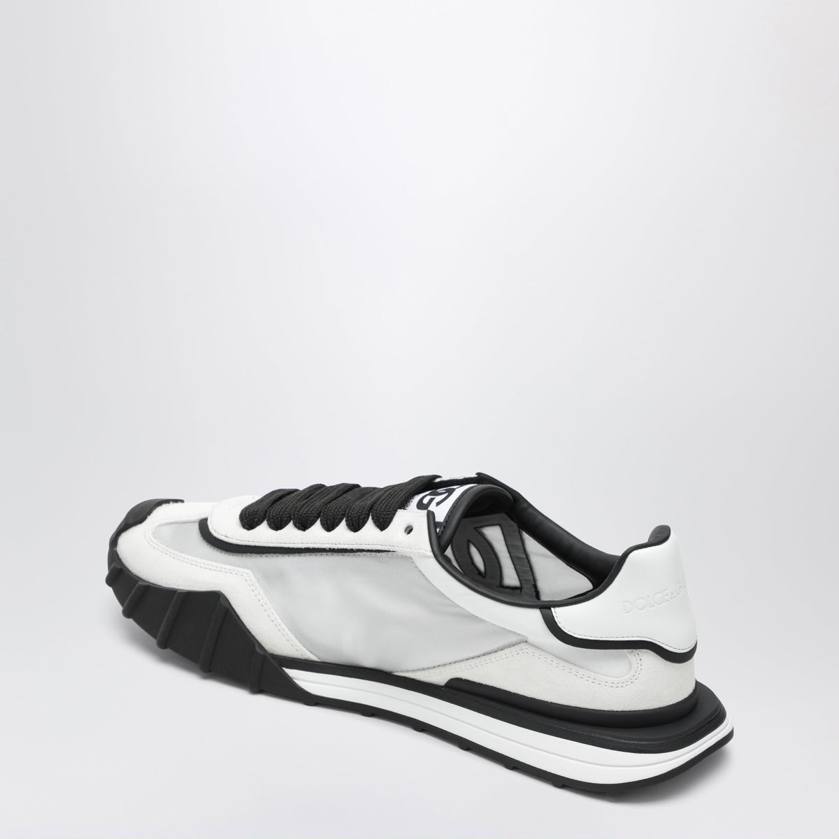 Dolce&Gabbana Black And White Suede Sneakers Men DOLCE & GABBANA