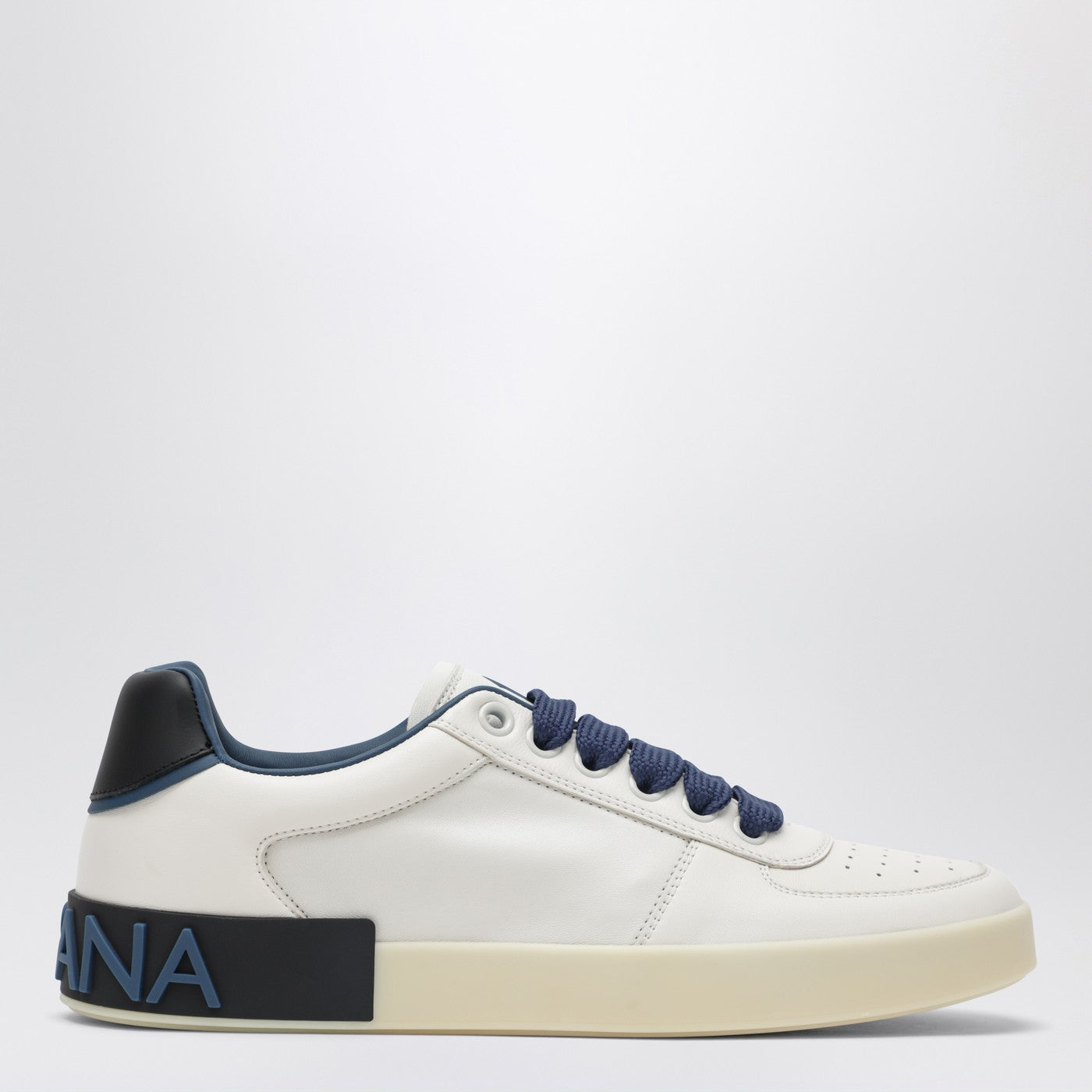 Dolce&Gabbana Portofino Sneakers White/Denim Blue Men DOLCE & GABBANA