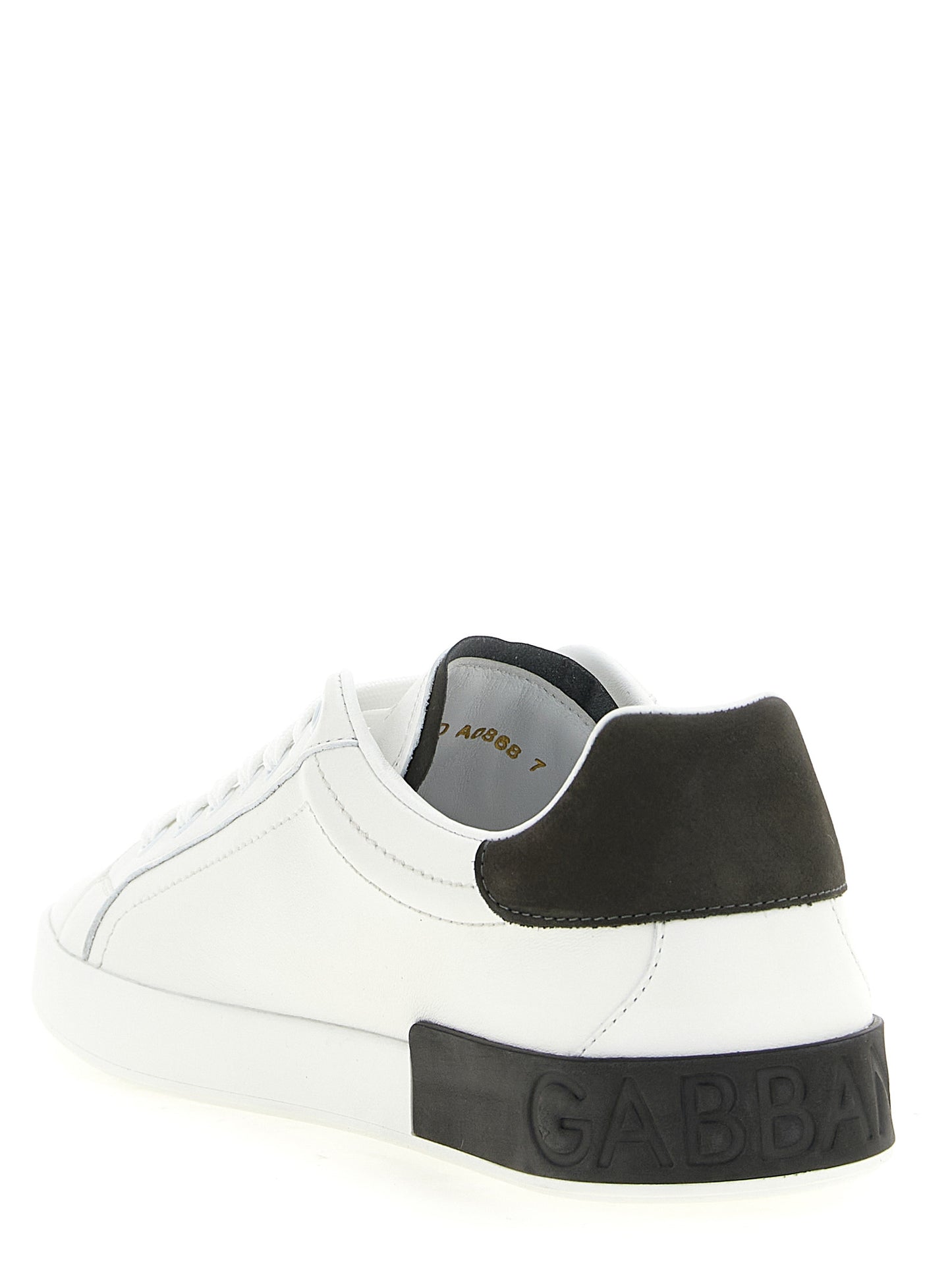 Dolce & Gabbana Men 'Portofino' Leather Sneakers DOLCE & GABBANA