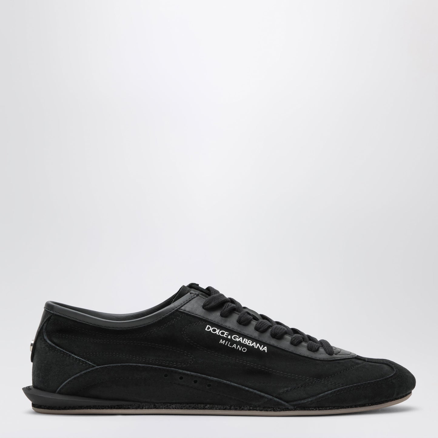 Dolce&Gabbana Black Dg Sailing Raffia Trainers Men DOLCE & GABBANA