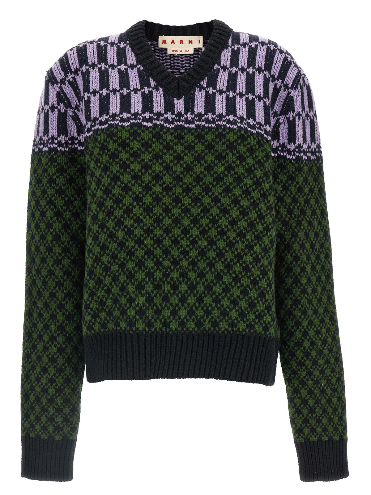 Marni Men Sweater With Geometric Pattern MARNI
