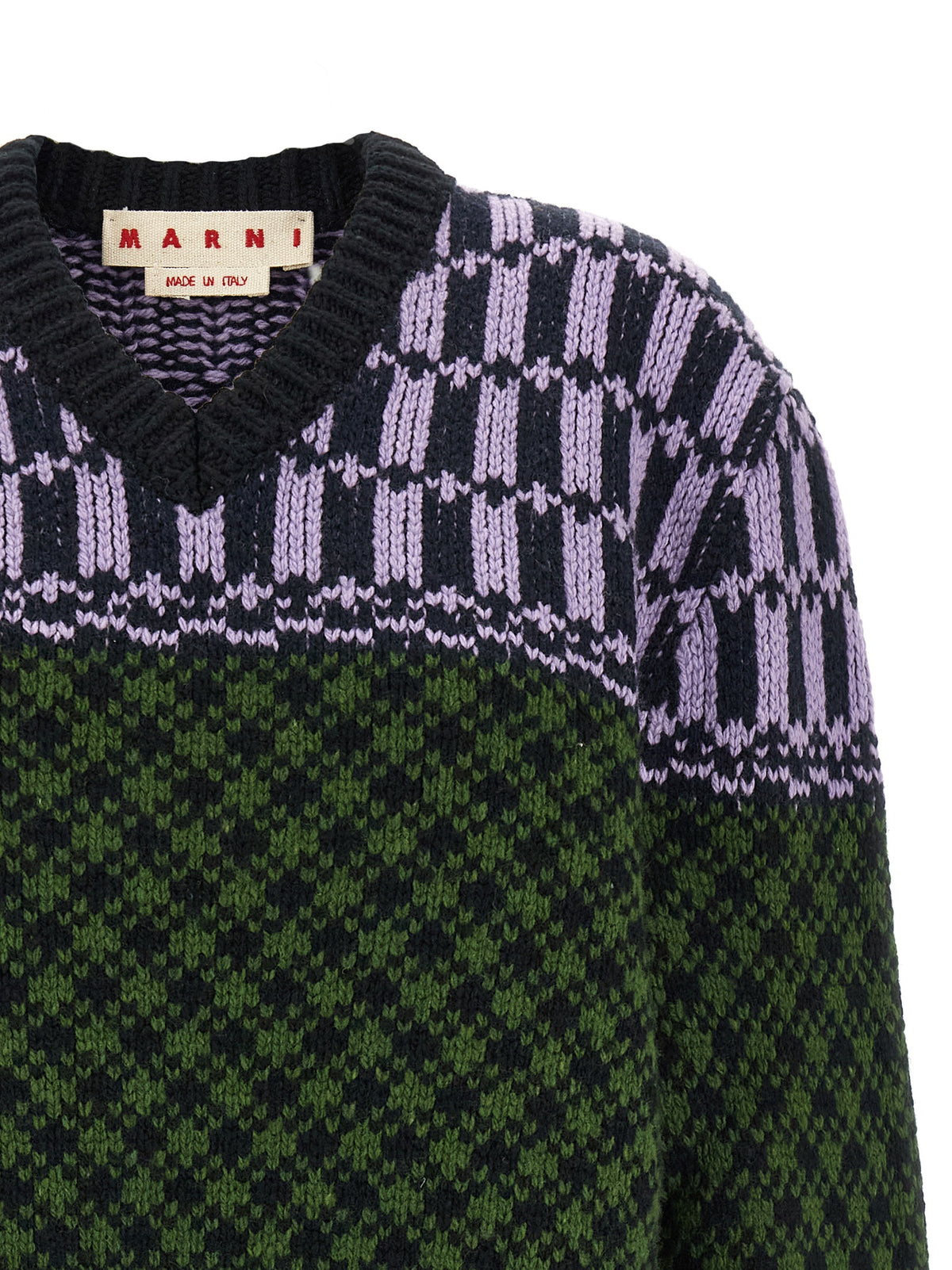 Marni Men Sweater With Geometric Pattern MARNI