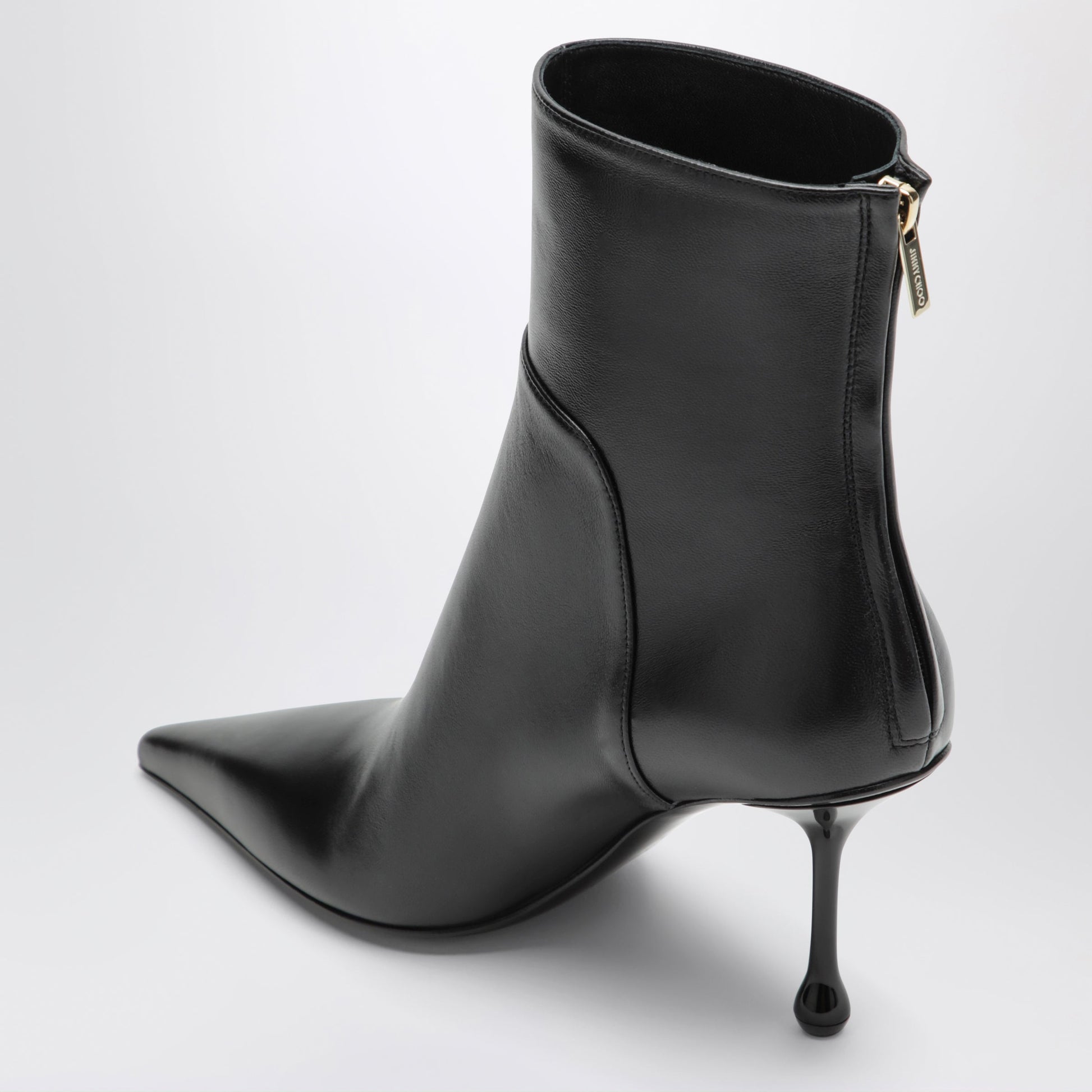 Jimmy Choo Cycas Ankle Boots In Black Leather Women JIMMY CHOO