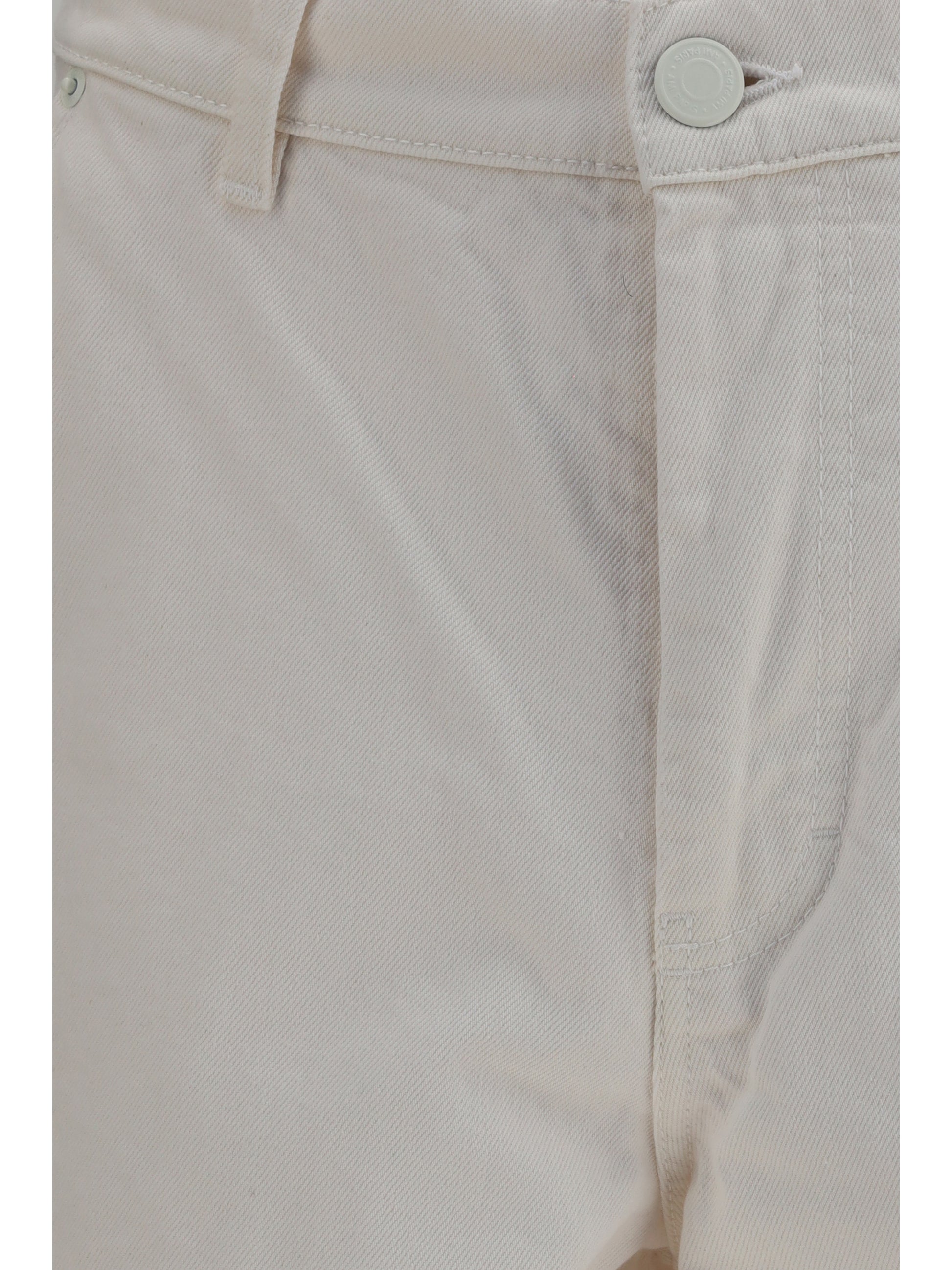 Ami Paris Men Wide Twill Cotton Shorts AMI PARIS