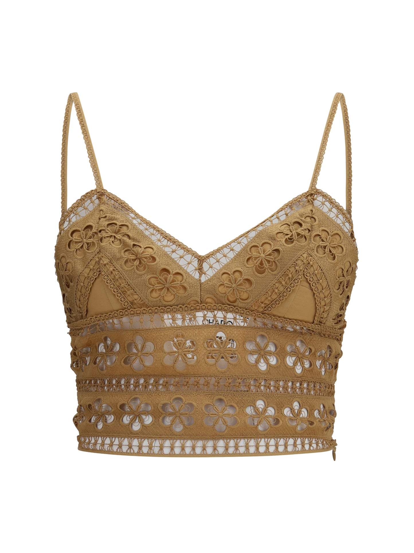 Charo Ruiz Women Melie Top In Cotton Voile And Embroidered Lace CHARO RUIZ