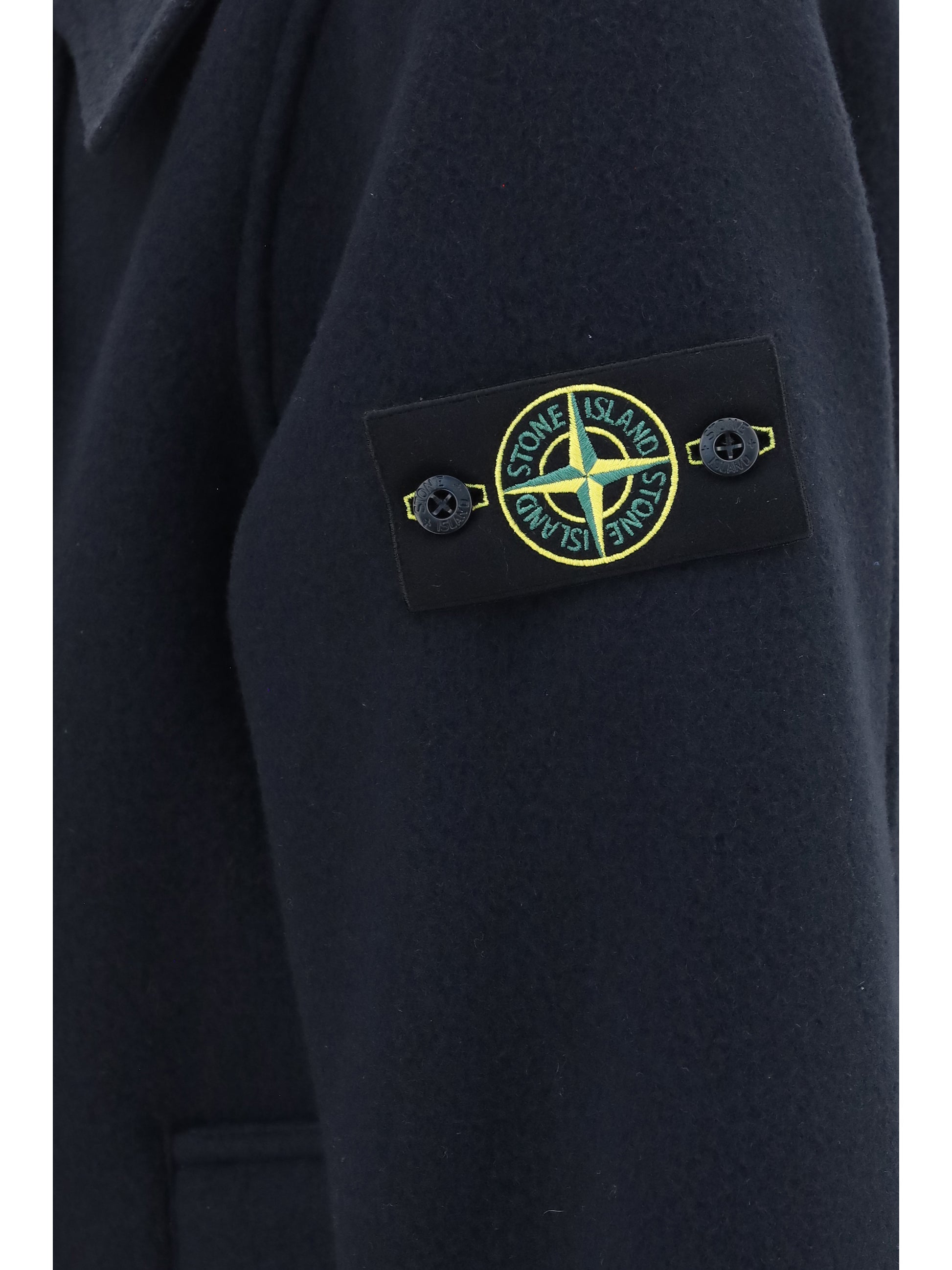 Stone Island Men Double-Breasted Wool And Cashmere Jacket STONE ISLAND