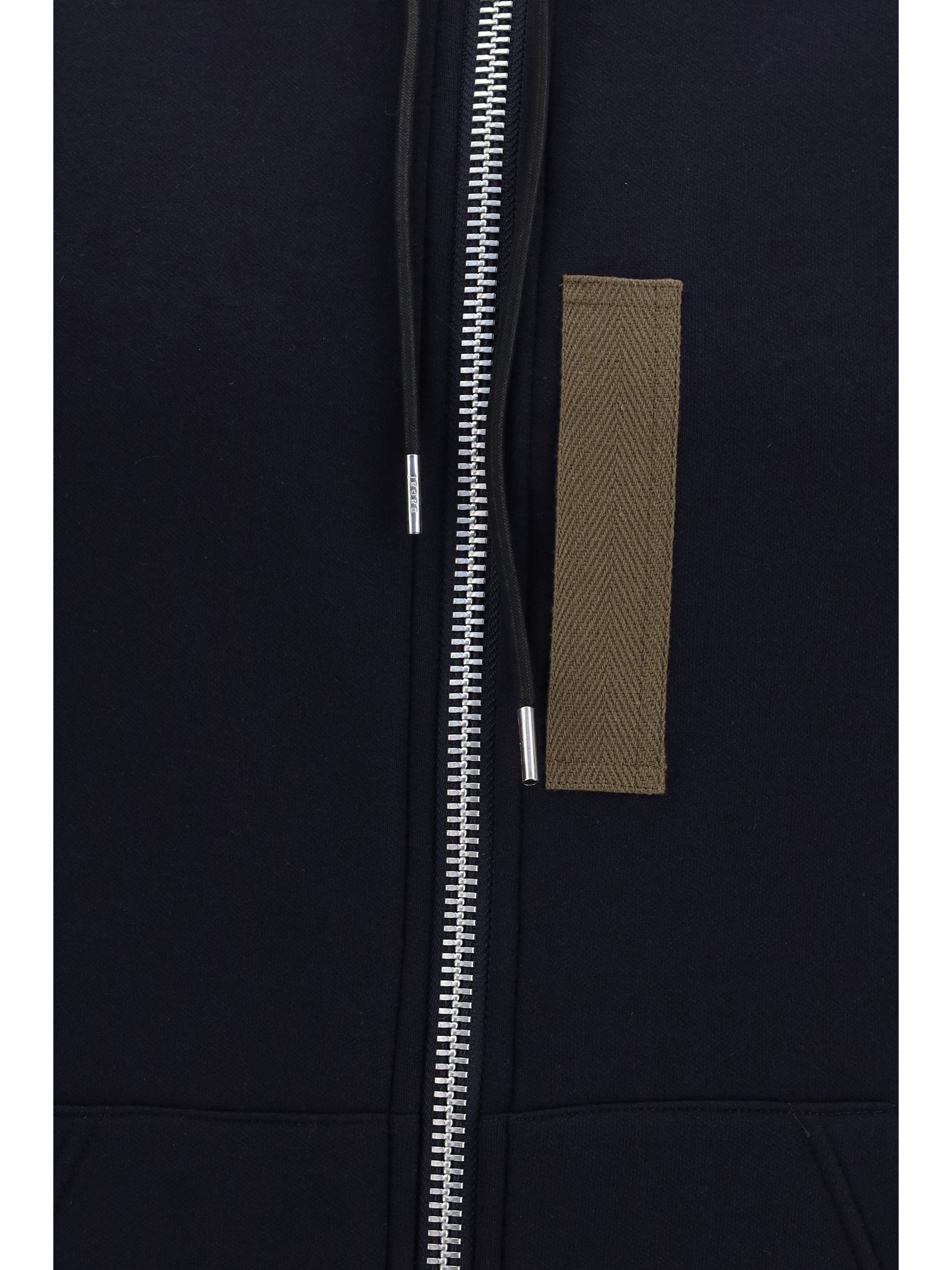 Sacai Men Cotton Blend And Twill Hoodie SACAI