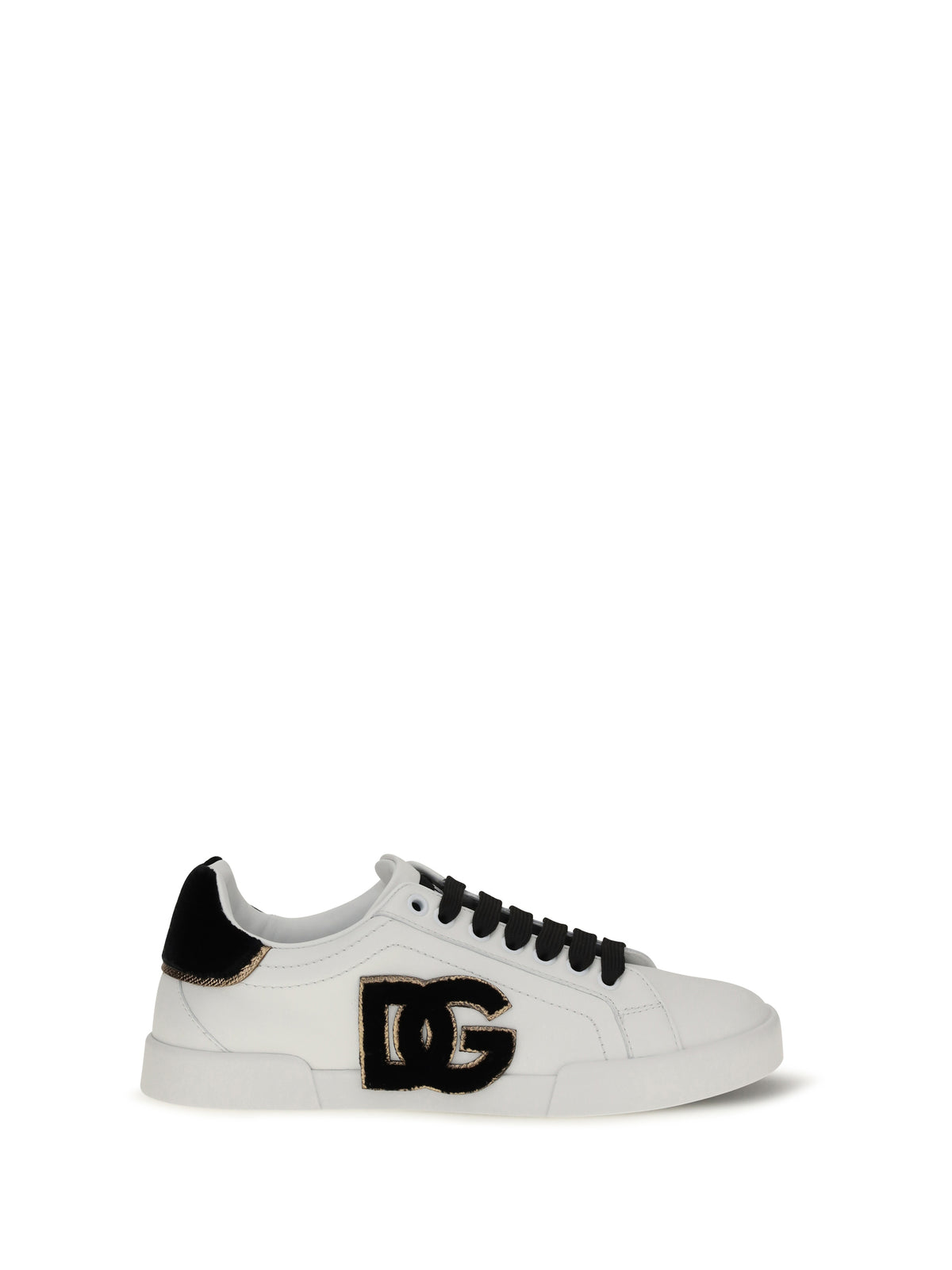 Dolce & Gabbana Women Leather Sneakers With Logo
