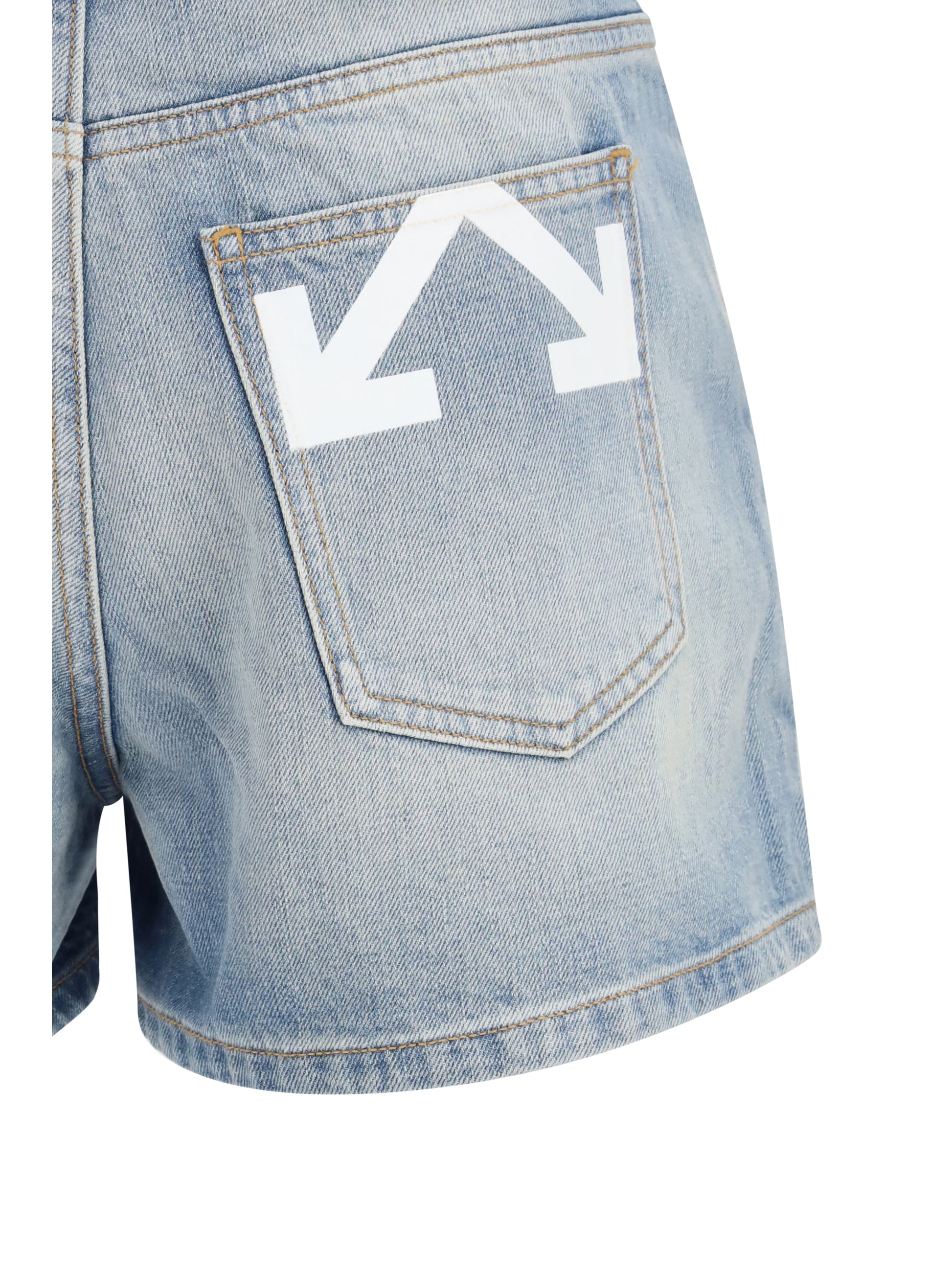 Off-White Women Doll Denim Shorts OFF-WHITE