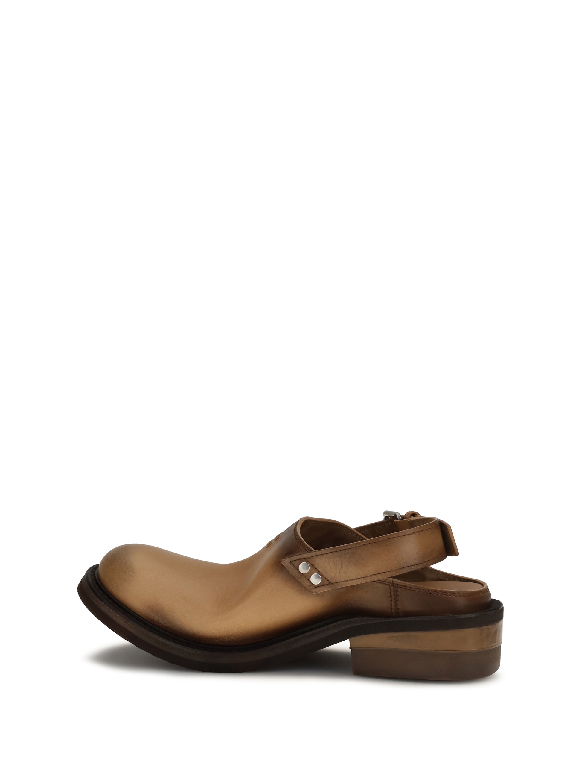 Miu Miu Women Foule Leather Mules MIU MIU
