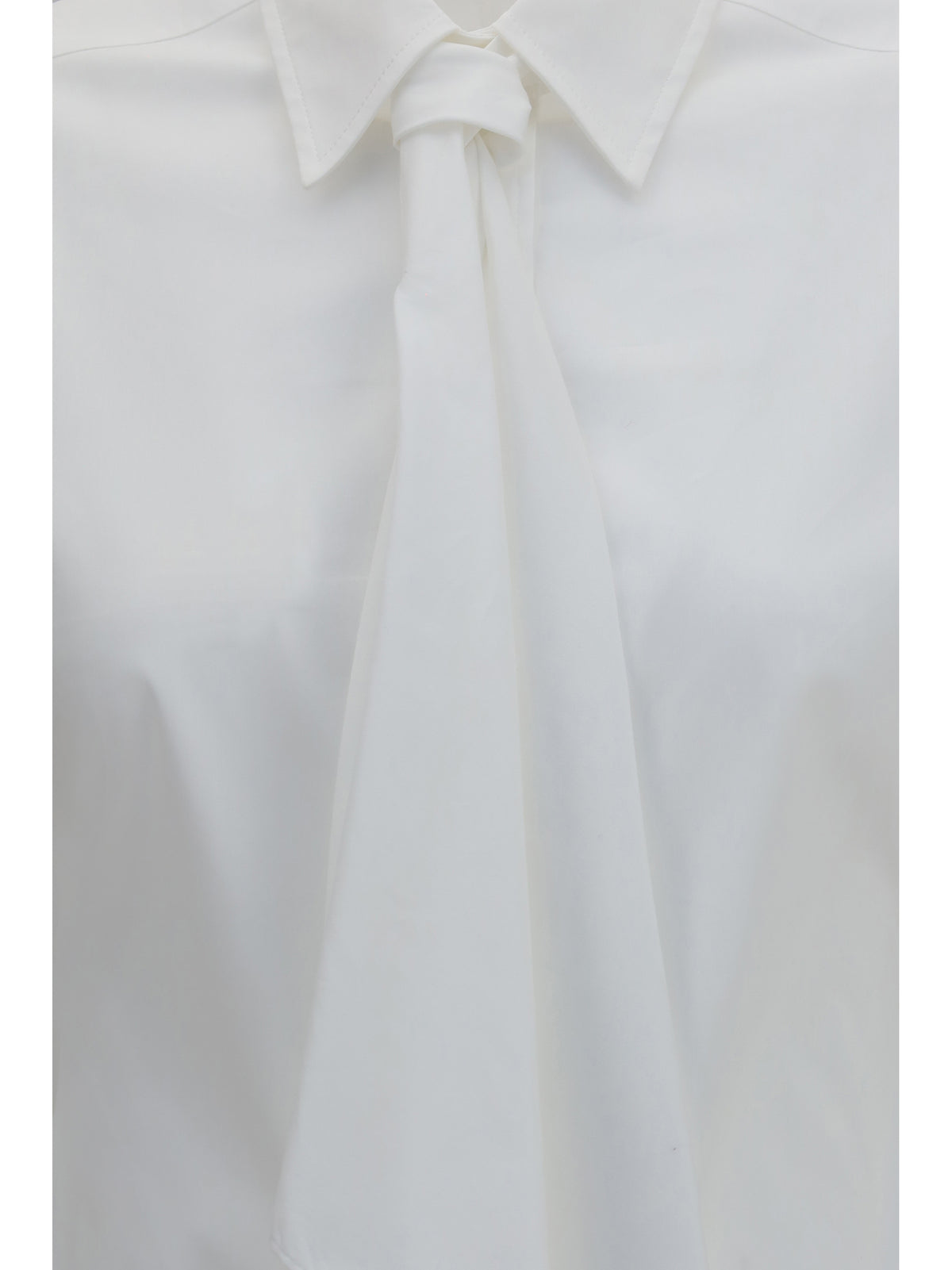 Brunello Cucinelli Women Cotton Blend Shirt With Tie BRUNELLO CUCINELLI