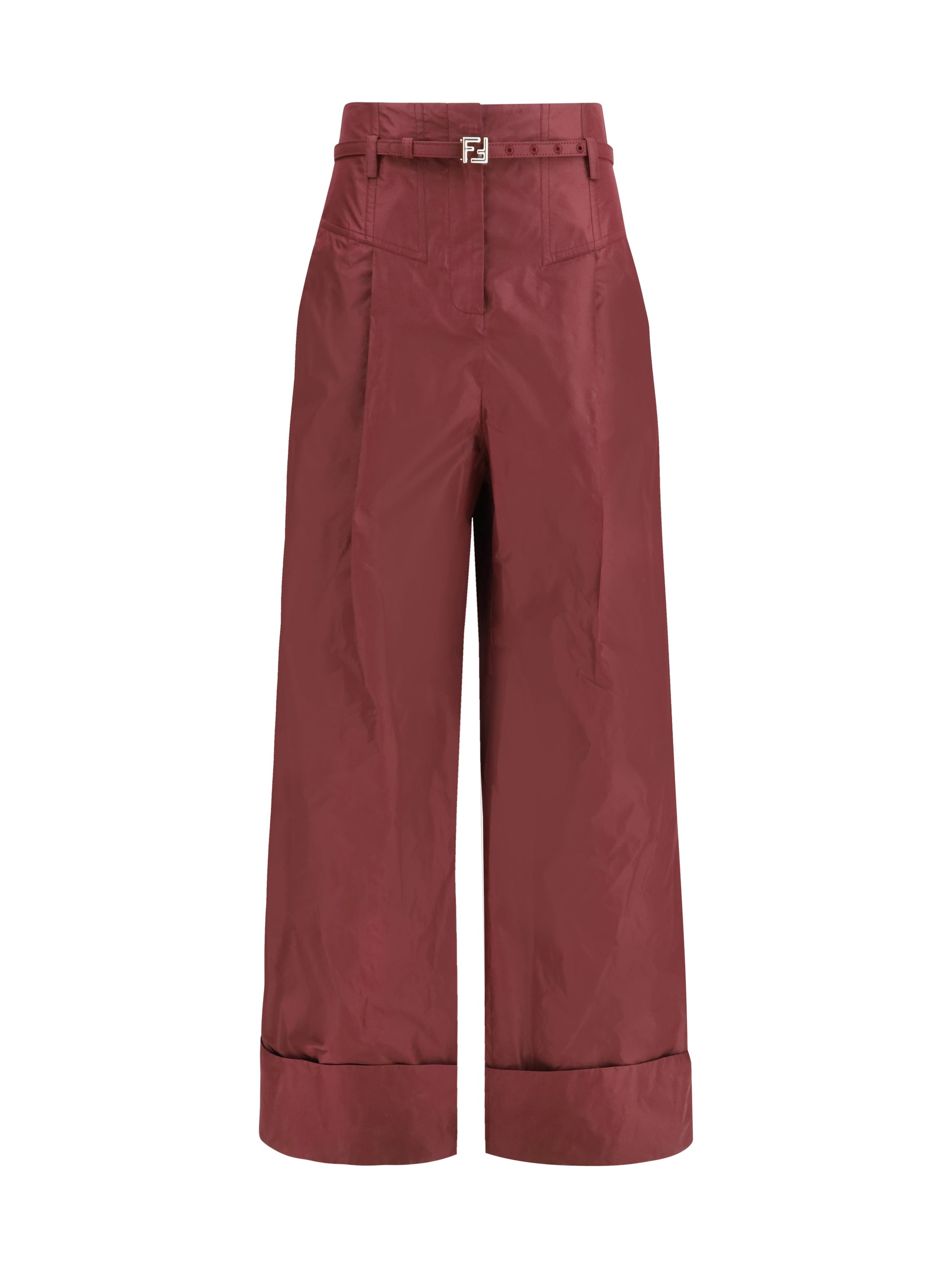 Fendi Women Taffeta Silk Pants FENDI