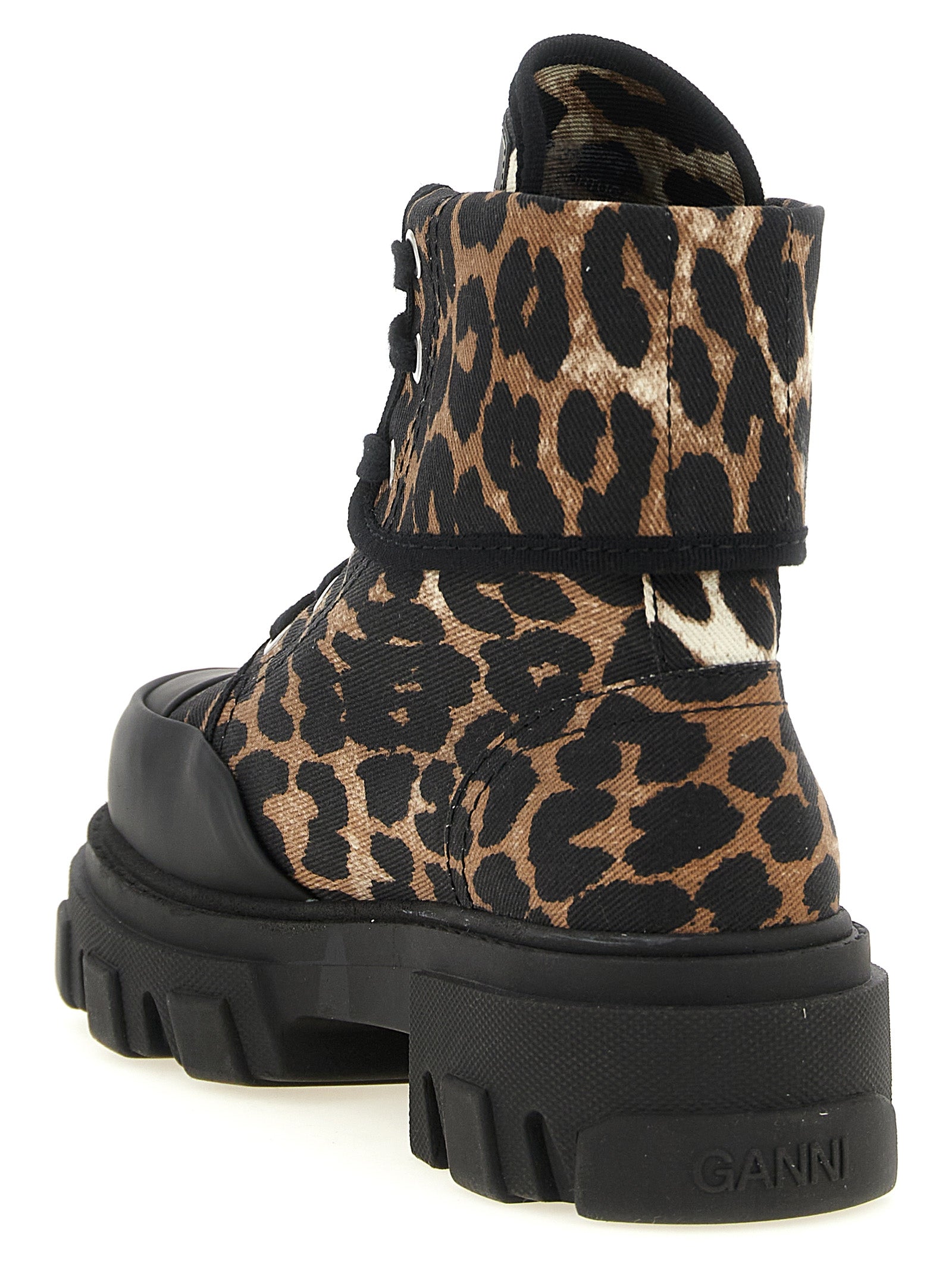 Ganni Women Denim Ankle Boots GANNI