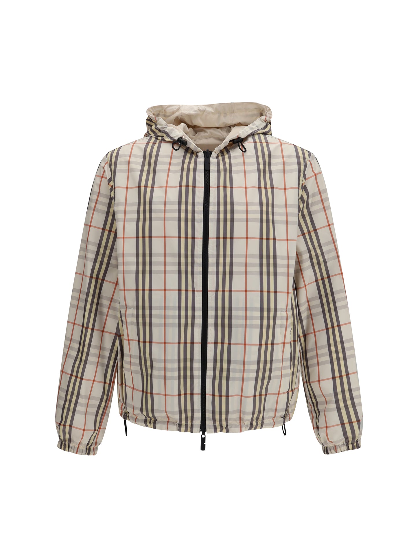 Burberry Men Reversible Check Hooded Jacket BURBERRY