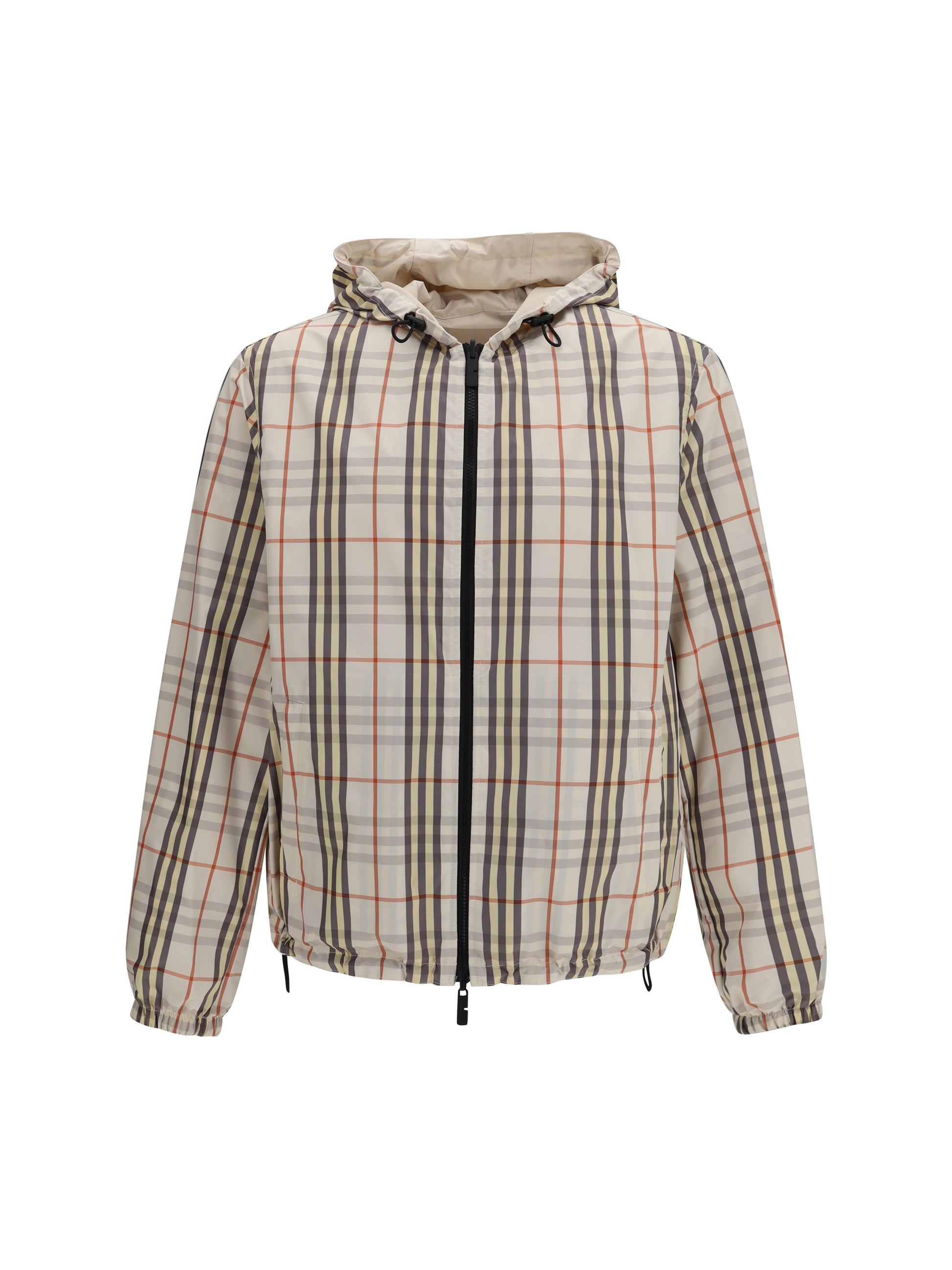 Burberry Men Reversible Check Hooded Jacket BURBERRY