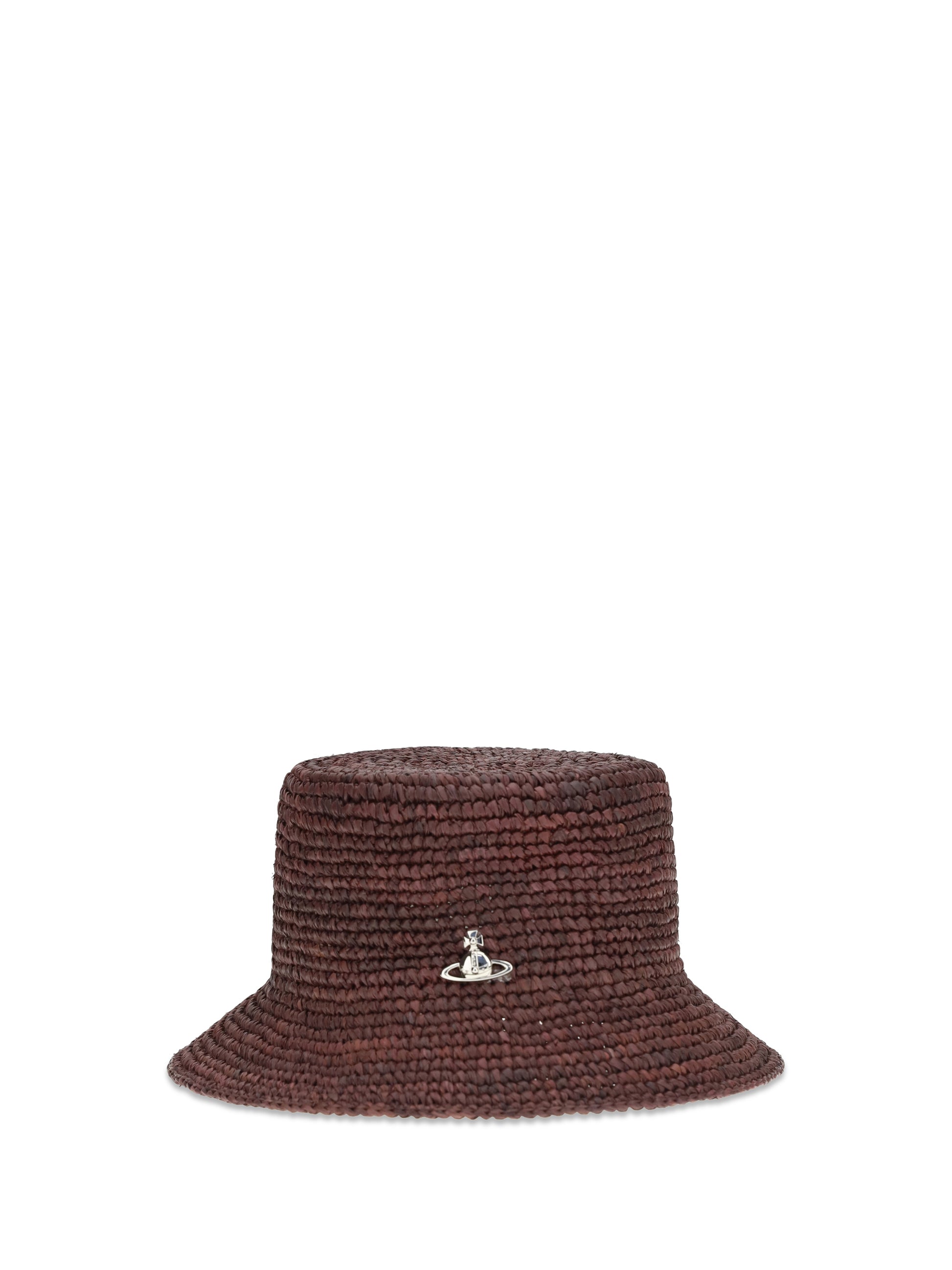 Vivienne Westwood Women Orb Raffia Bucket Hat VIVIENNE WESTWOOD