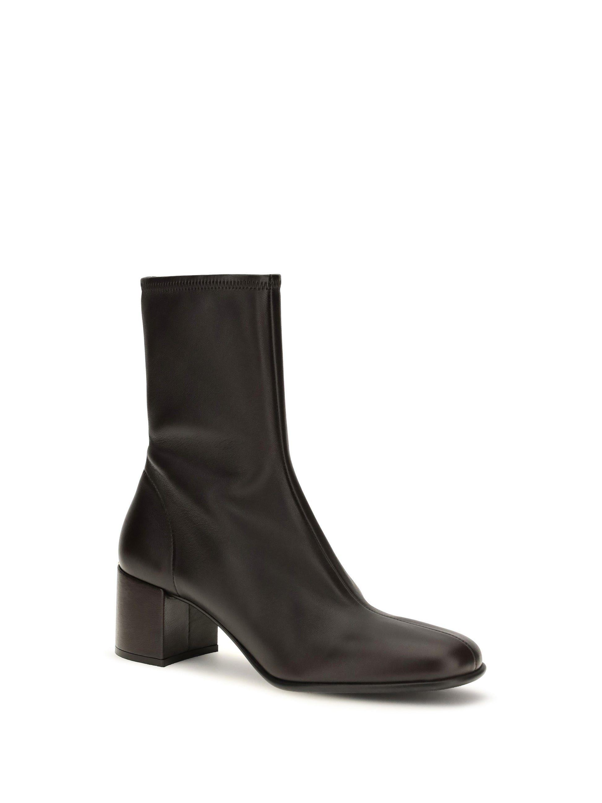 Prada Women Stretch Nappa Leather Ankle Boots PRADA