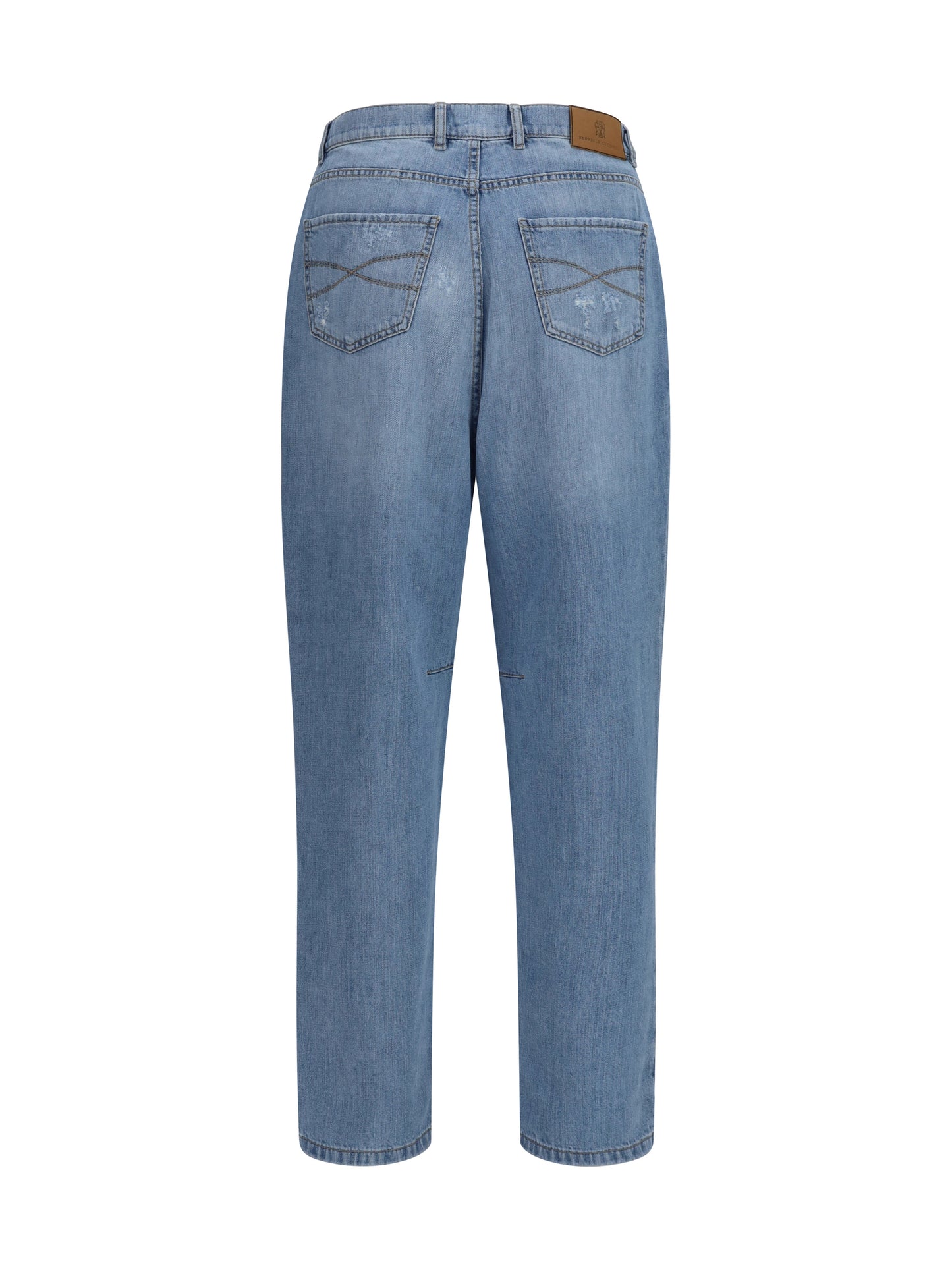Brunello Cucinelli Men Worn-Effect Jeans BRUNELLO CUCINELLI
