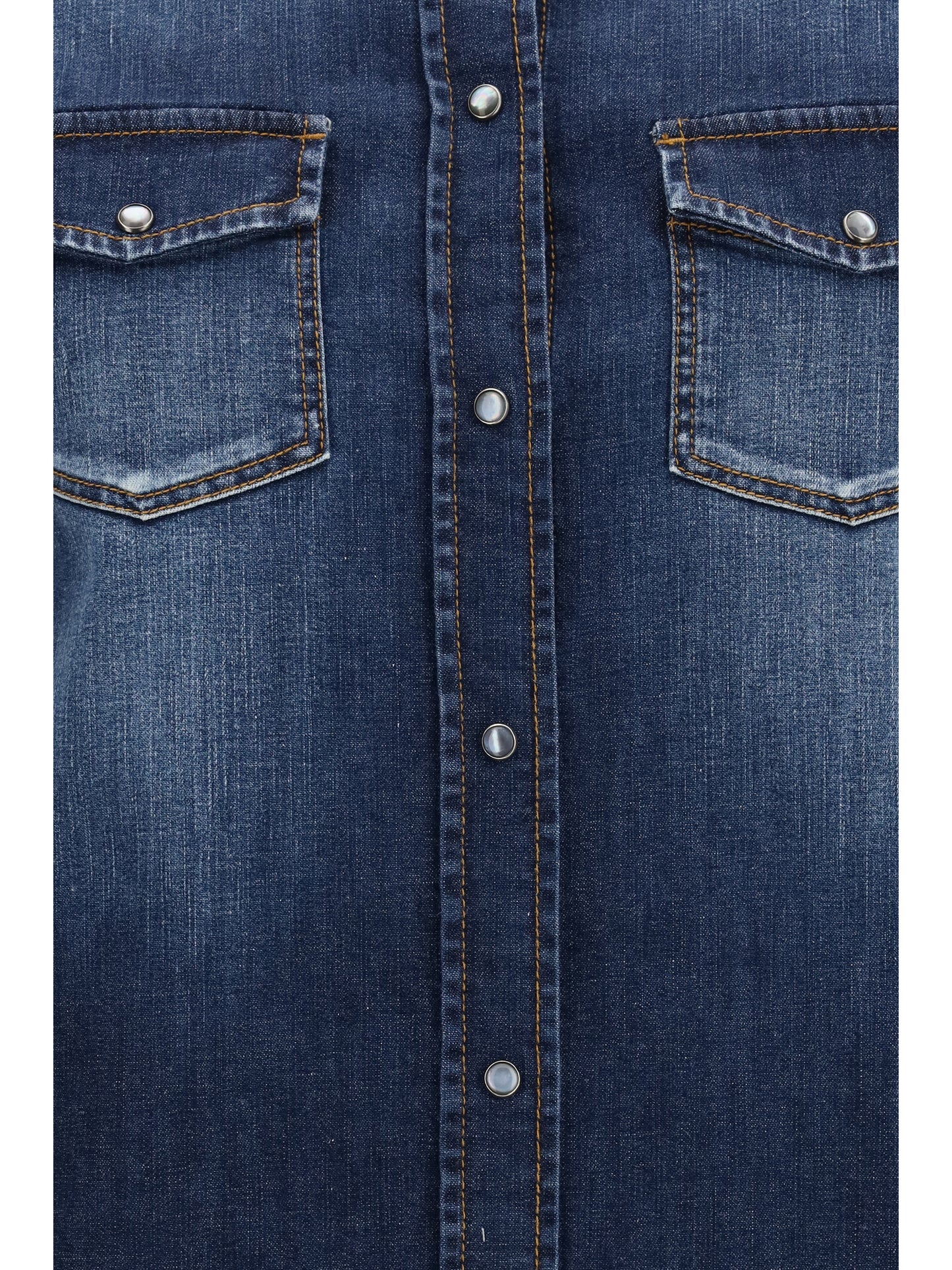 Jacob Cohen Women Lightweight Denim Western Long Sleeve Shirt JACOB COHEN