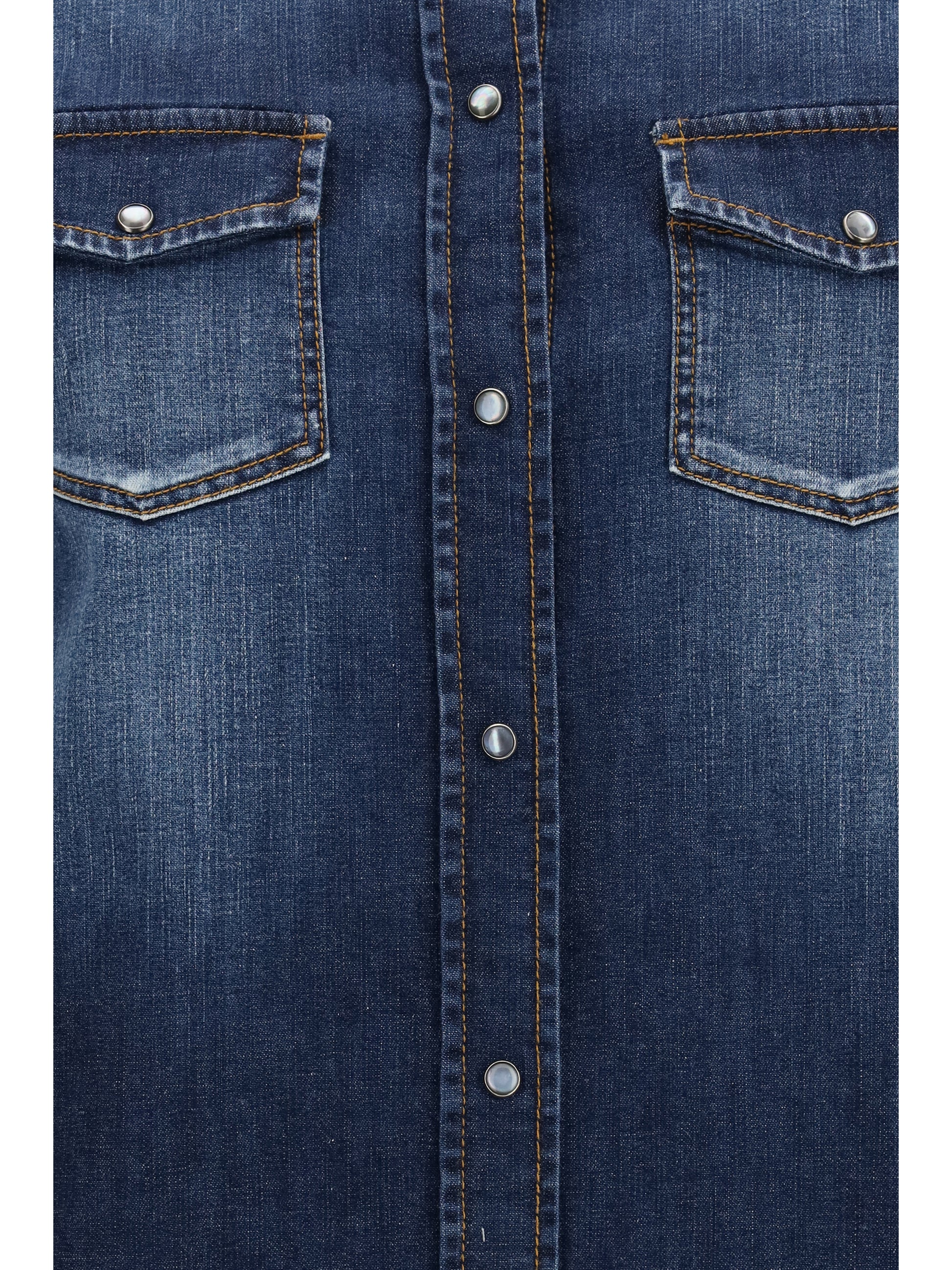 Jacob Cohen Women Lightweight Denim Western Long Sleeve Shirt JACOB COHEN