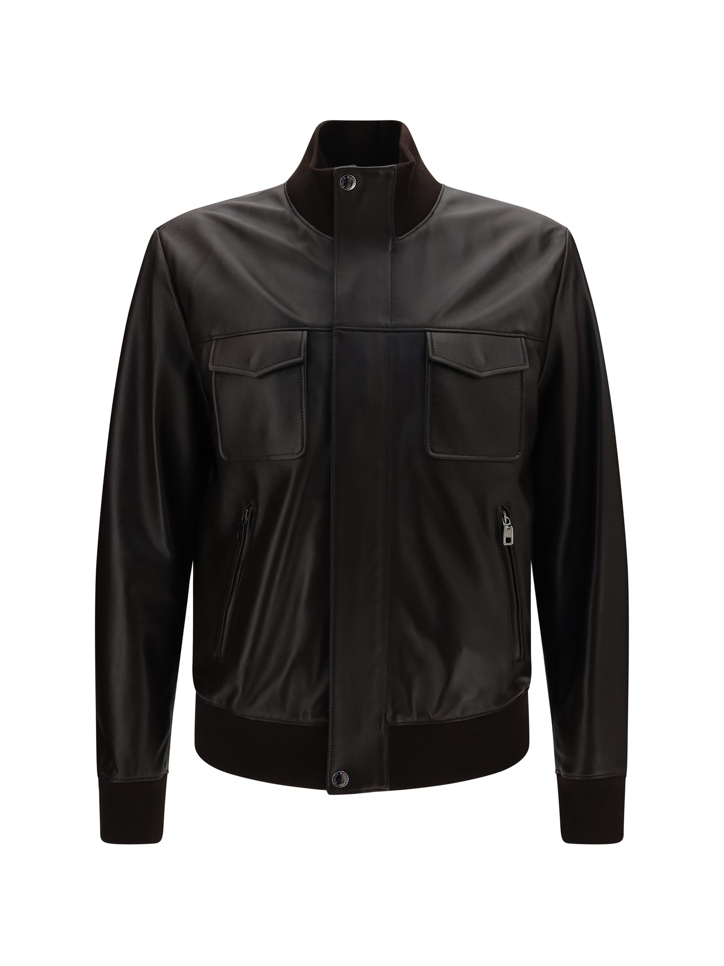 Dolce & Gabbana Men Lambskin Jacket With Zip DOLCE & GABBANA