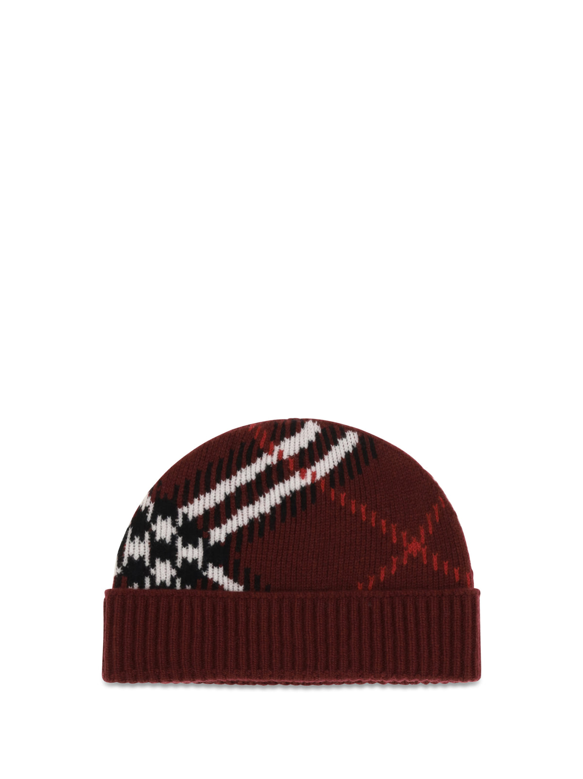Burberry Women Cashmere Check Beanie BURBERRY