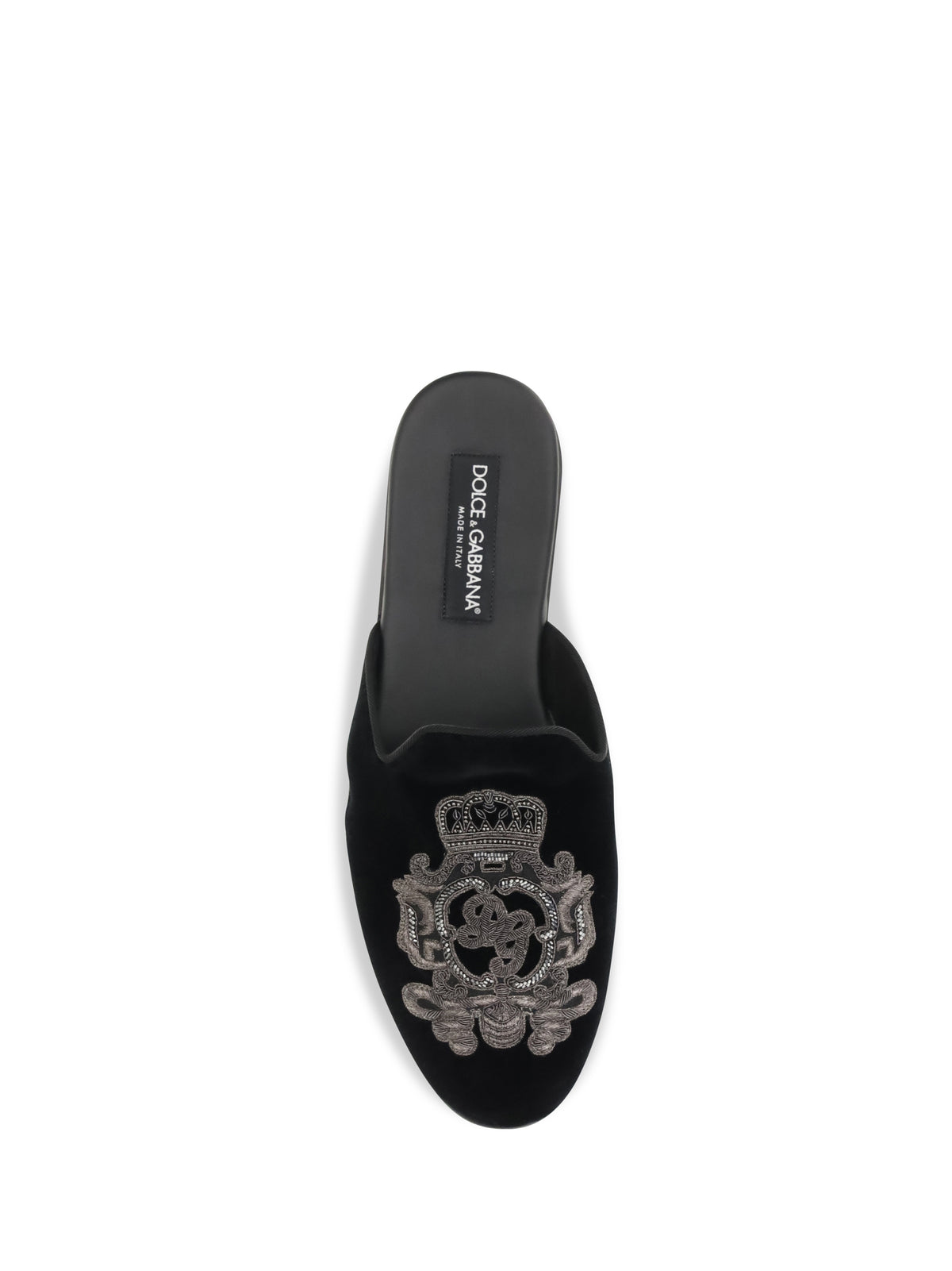 Dolce & Gabbana Men Velvet Slippers DOLCE & GABBANA
