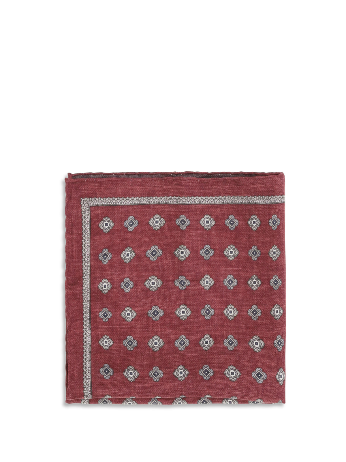 Brunello Cucinelli Men Jacquard Silk Pocket Square BRUNELLO CUCINELLI