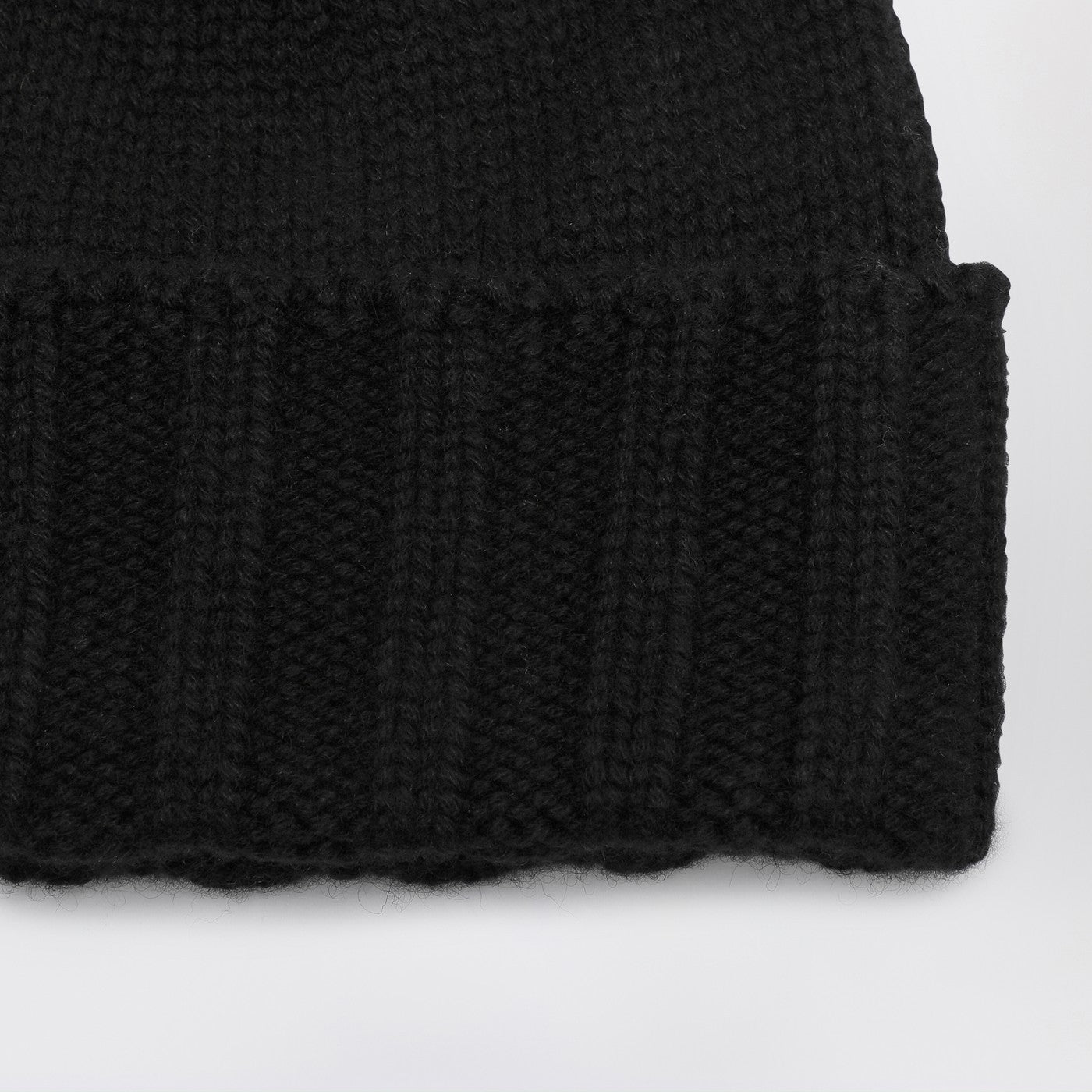 Drumohr Black Cashmere Beret Men Drumohr
