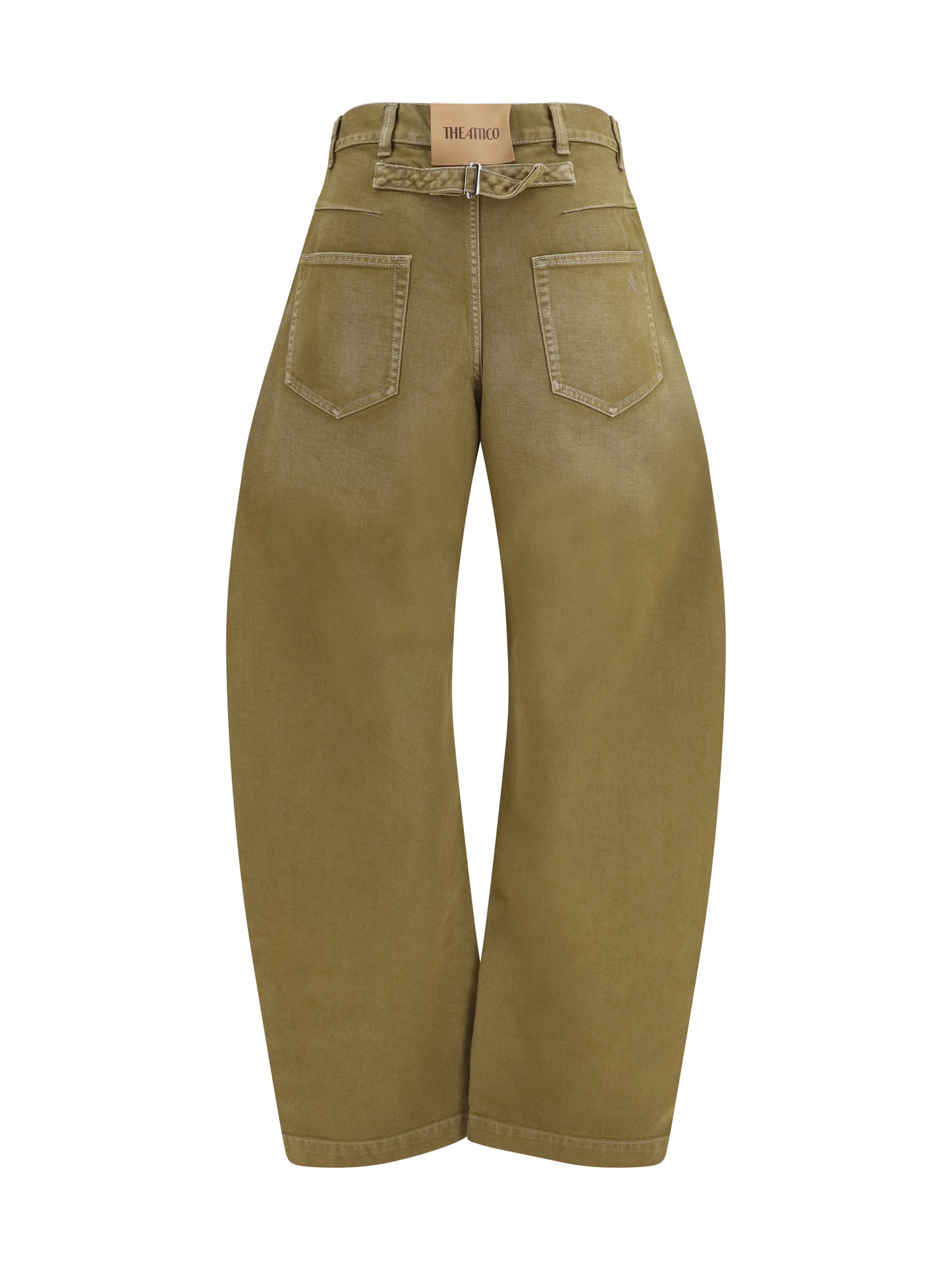 The Attico Women Wide-Leg Jeans With Back Belt THE ATTICO
