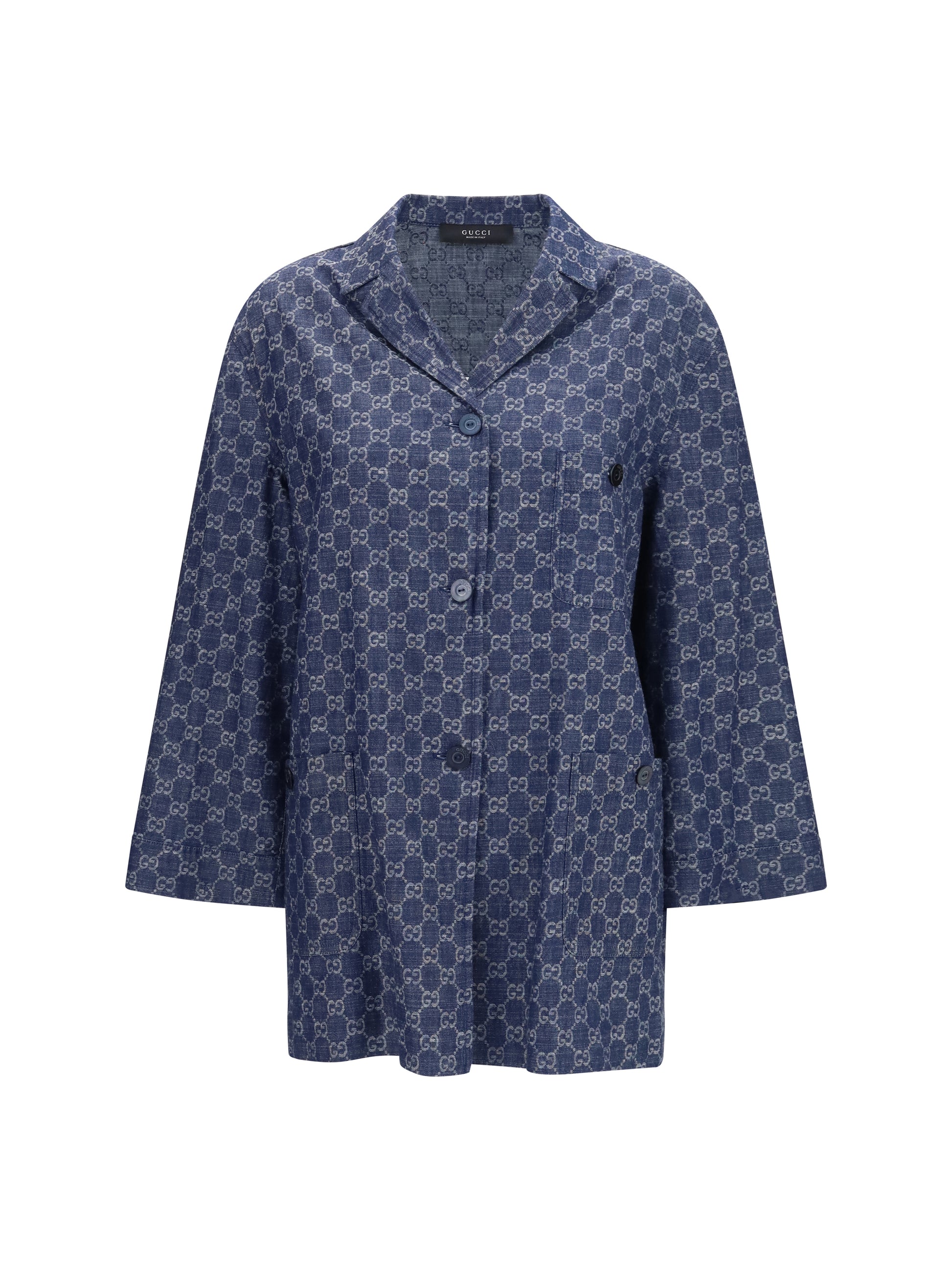 Gucci Women Gg Jacquard Cotton Jacket GUCCI