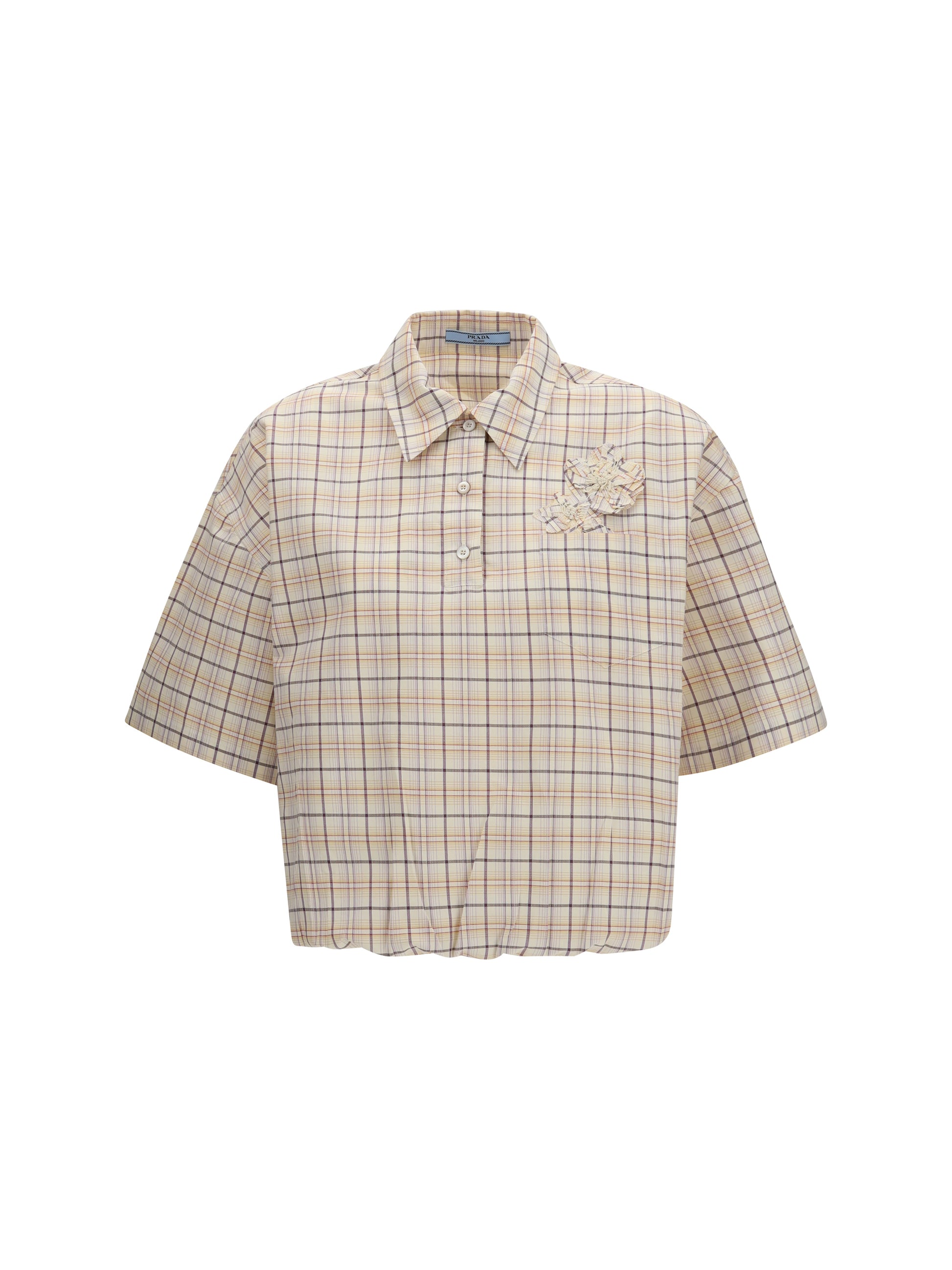 Prada Women Checked Poplin Shirt PRADA