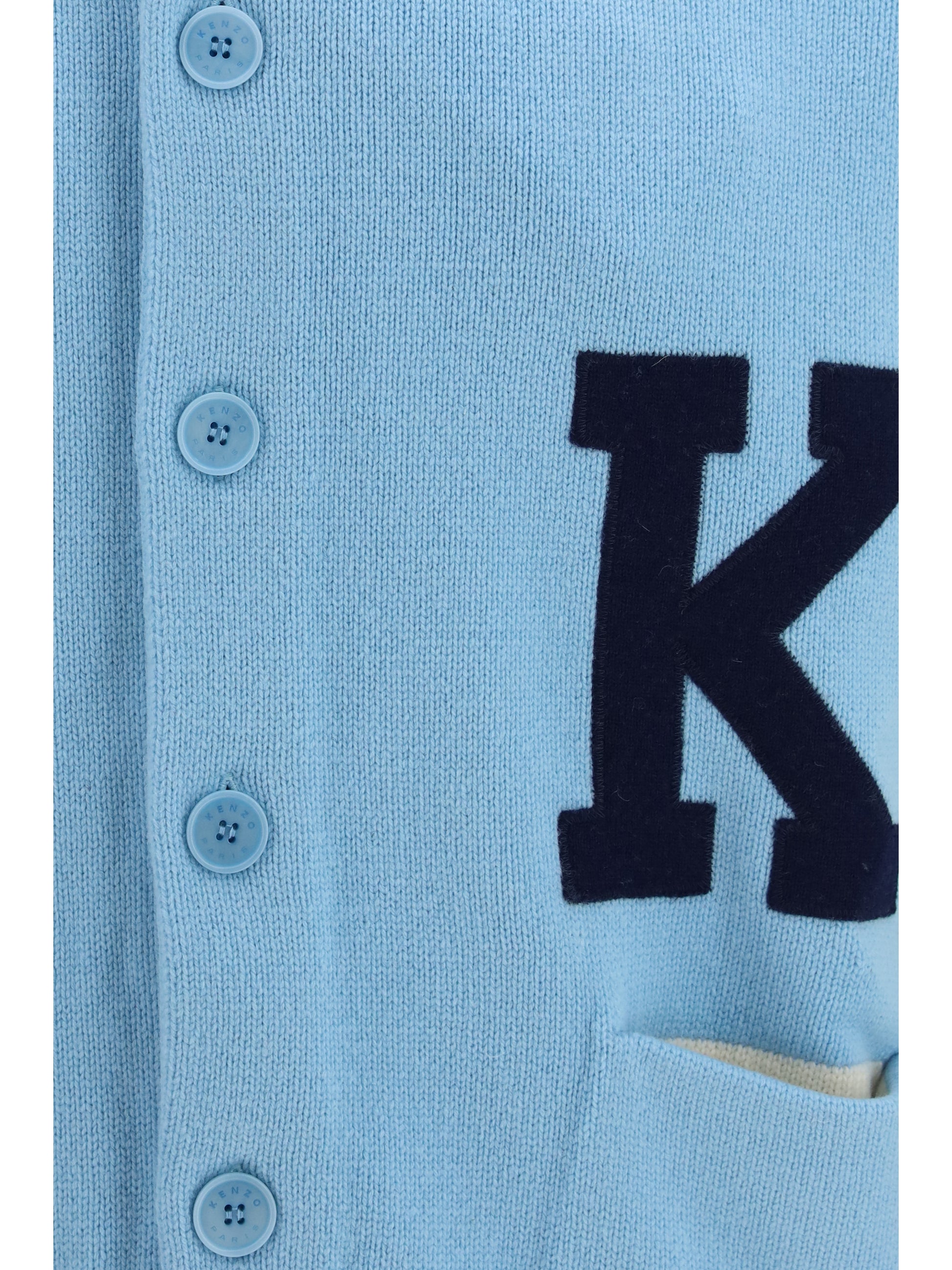 Kenzo Men Kenzo Varsity Wool Cardigan KENZO