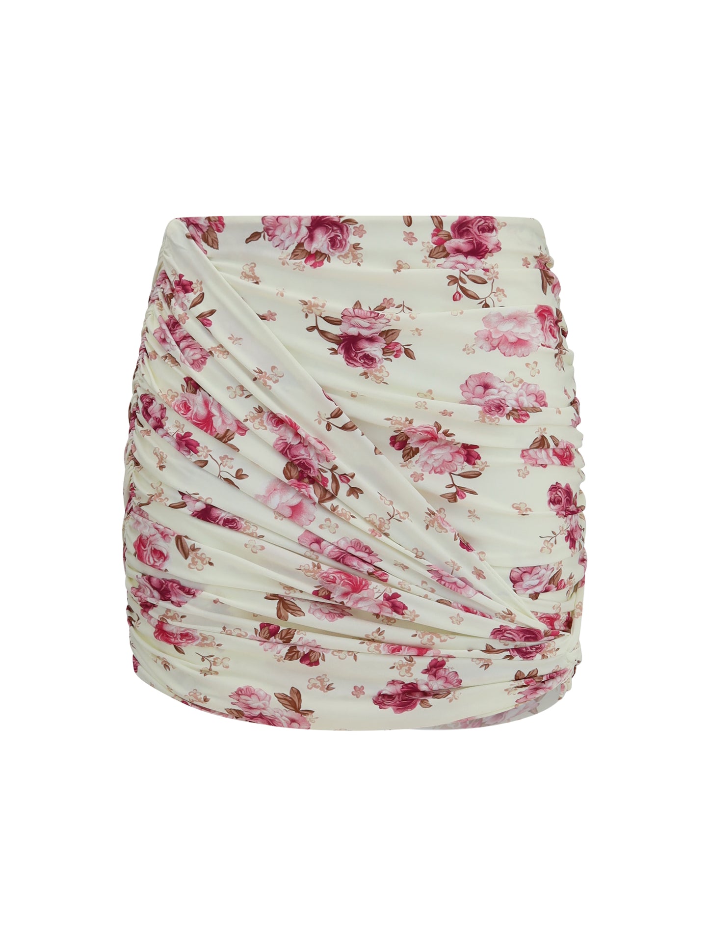 Magda Butrym Women Draped Floral-Print Swim Mini Skirt