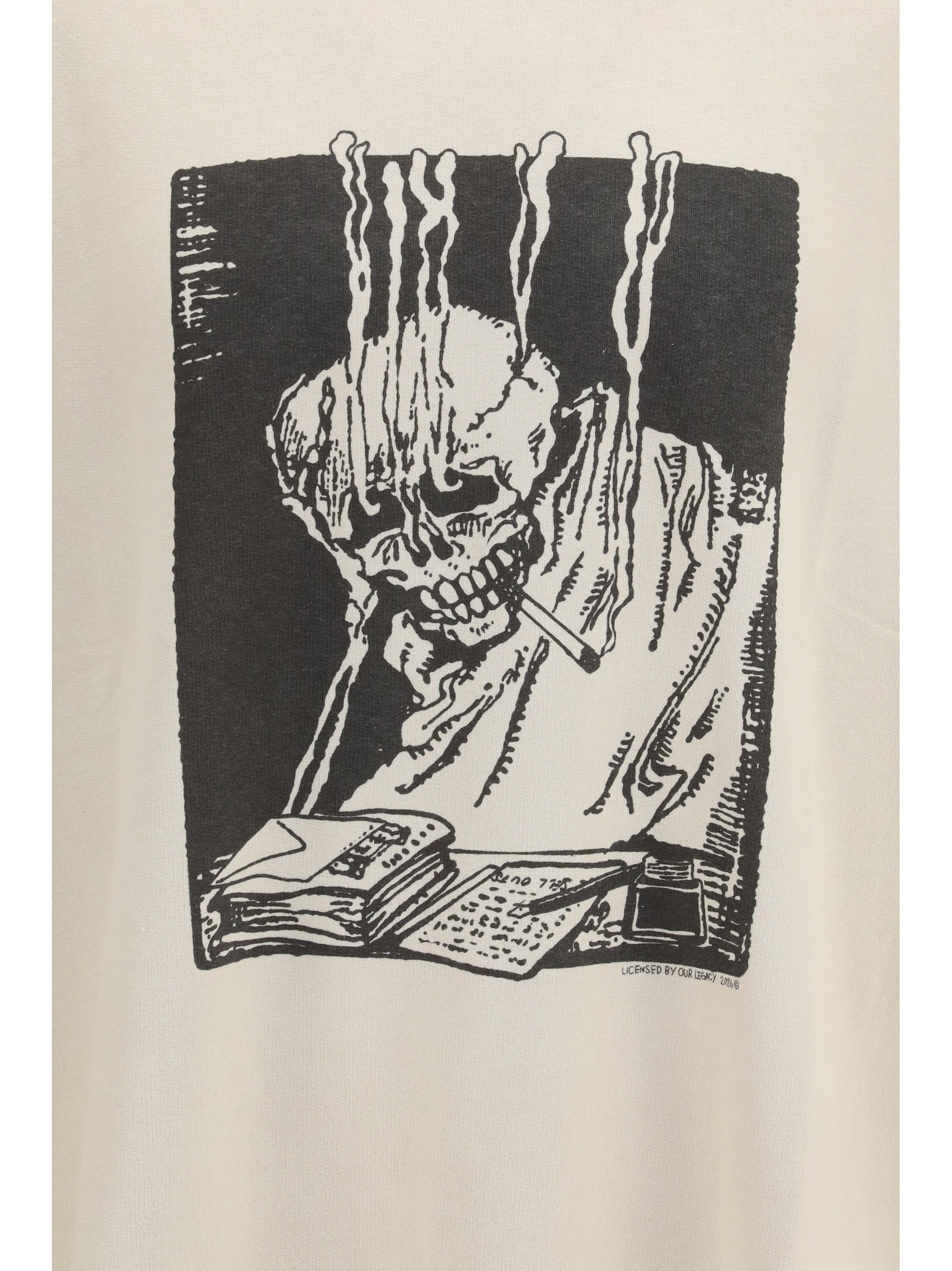 Our Legacy Men Angry Fan Mail Oversized Graphic Sweatshirt OUR LEGACY