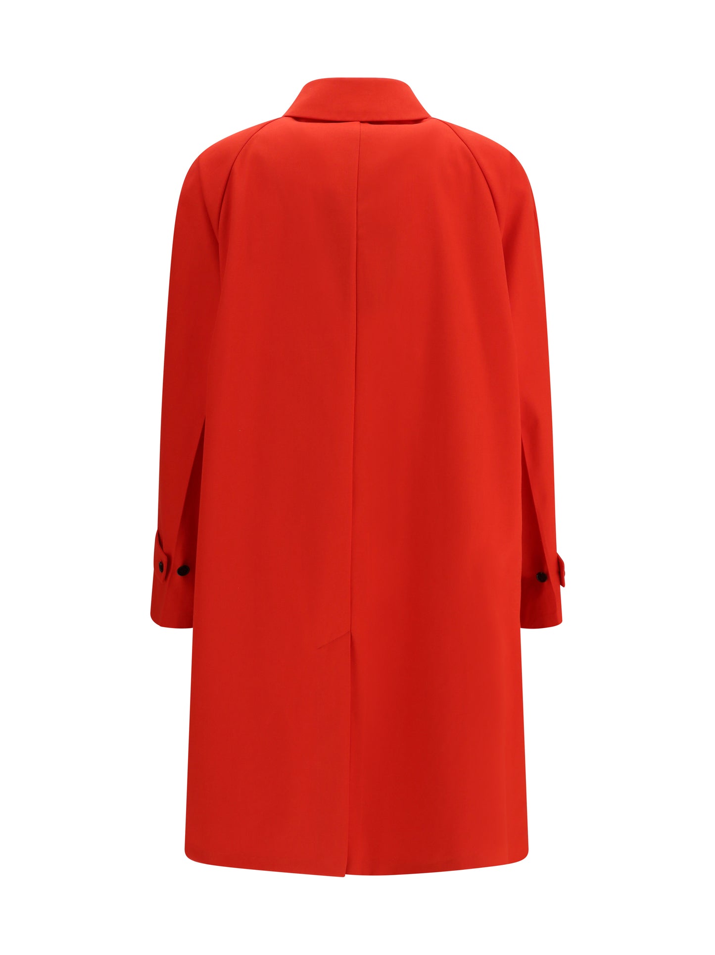 Prada Women Cotton Gabardine Coat With Classic Collar PRADA