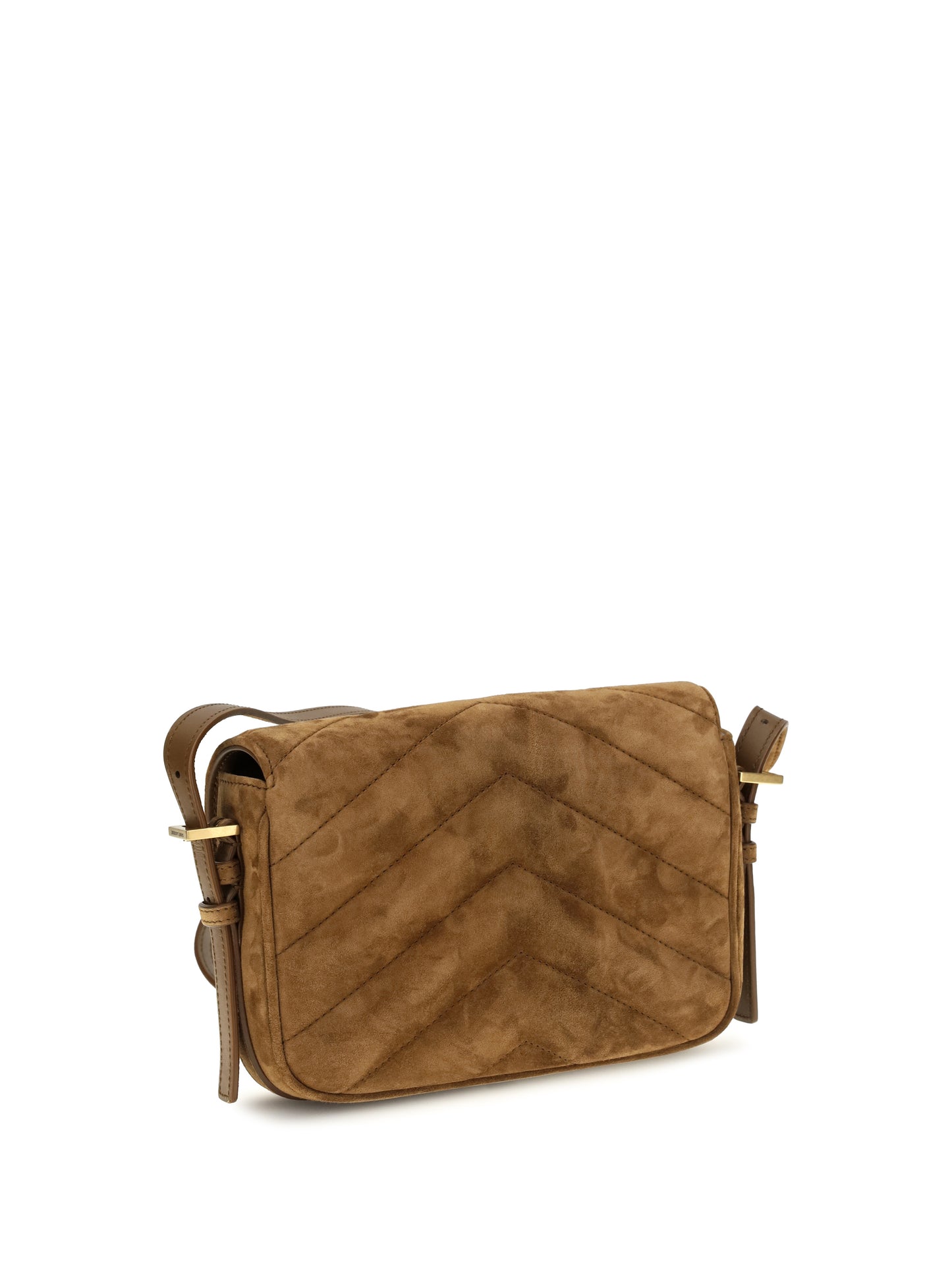 Saint Laurent Women Small Loulou Matelassé Suede Shoulder Bag SAINT LAURENT