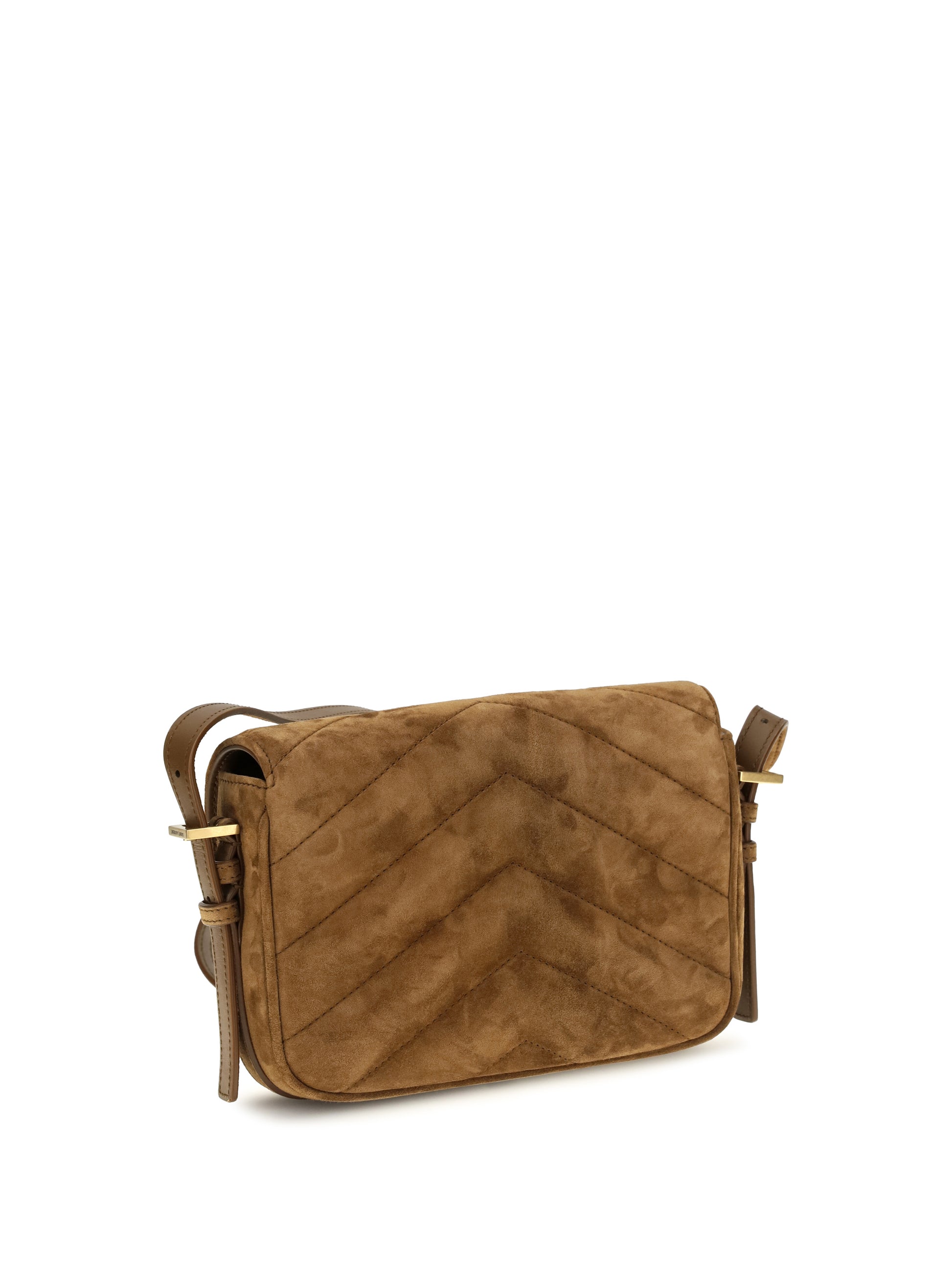 Saint Laurent Women Small Loulou Matelassé Suede Shoulder Bag SAINT LAURENT