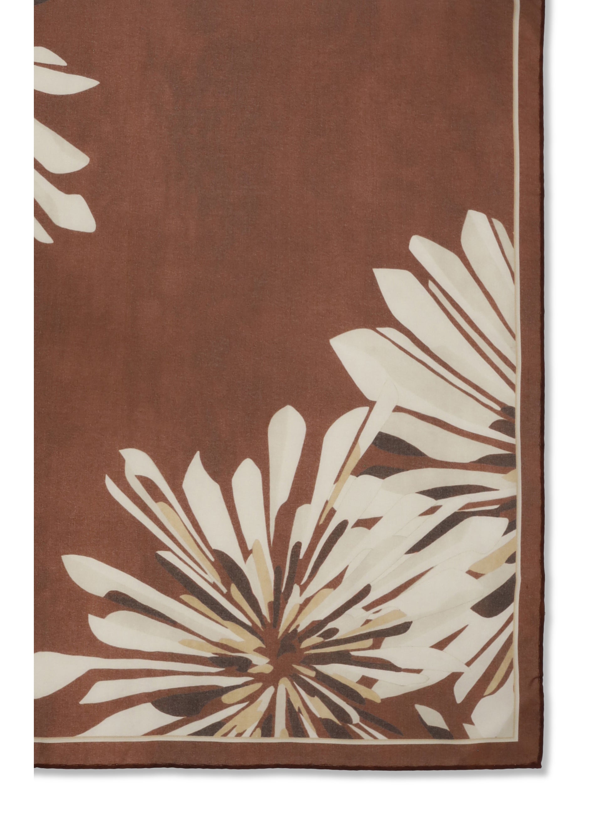Brunello Cucinelli Women Bloom Print Silk Pongée Scarf BRUNELLO CUCINELLI