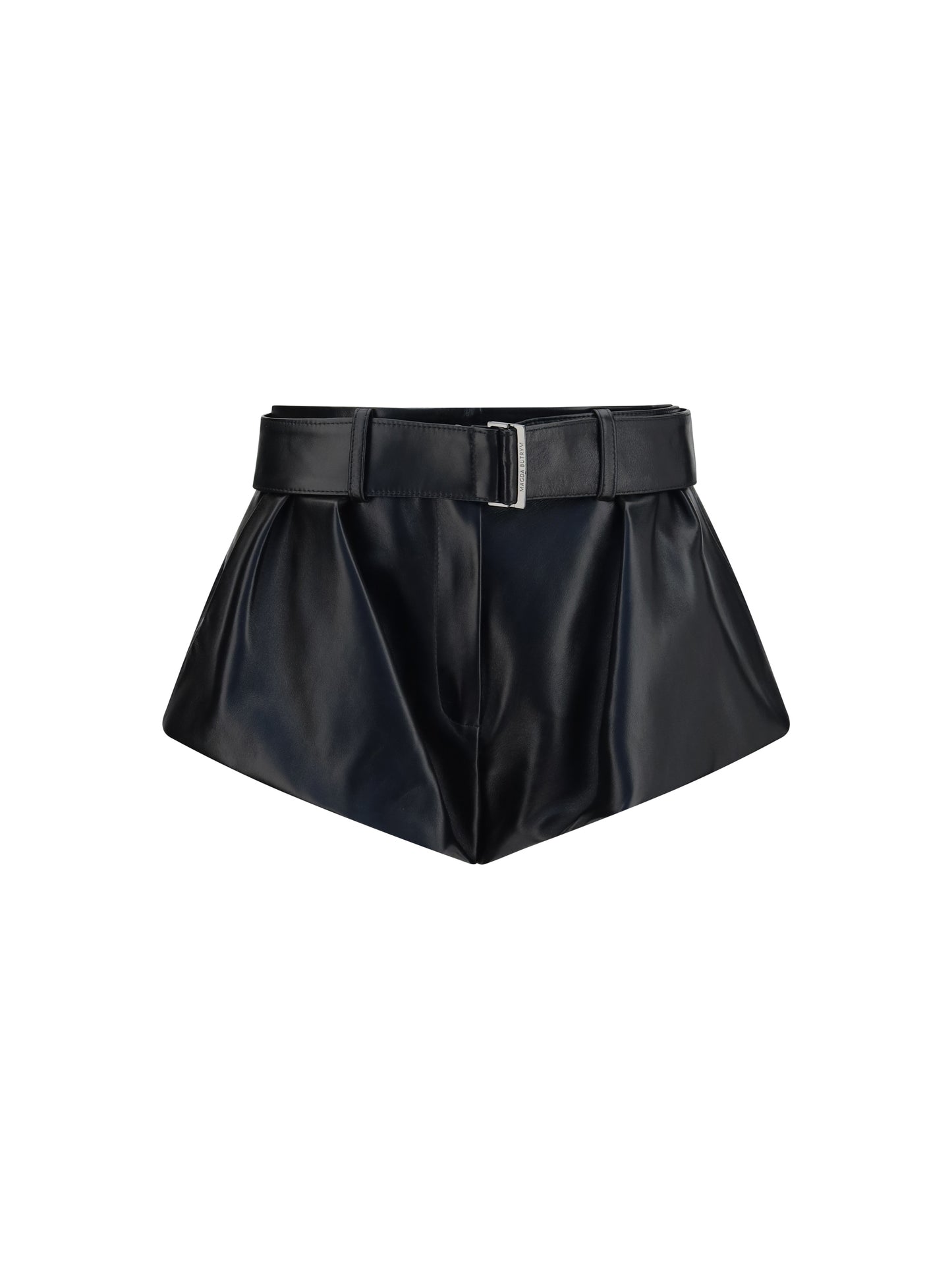 Magda Butrym Women Flared Leather Shorts