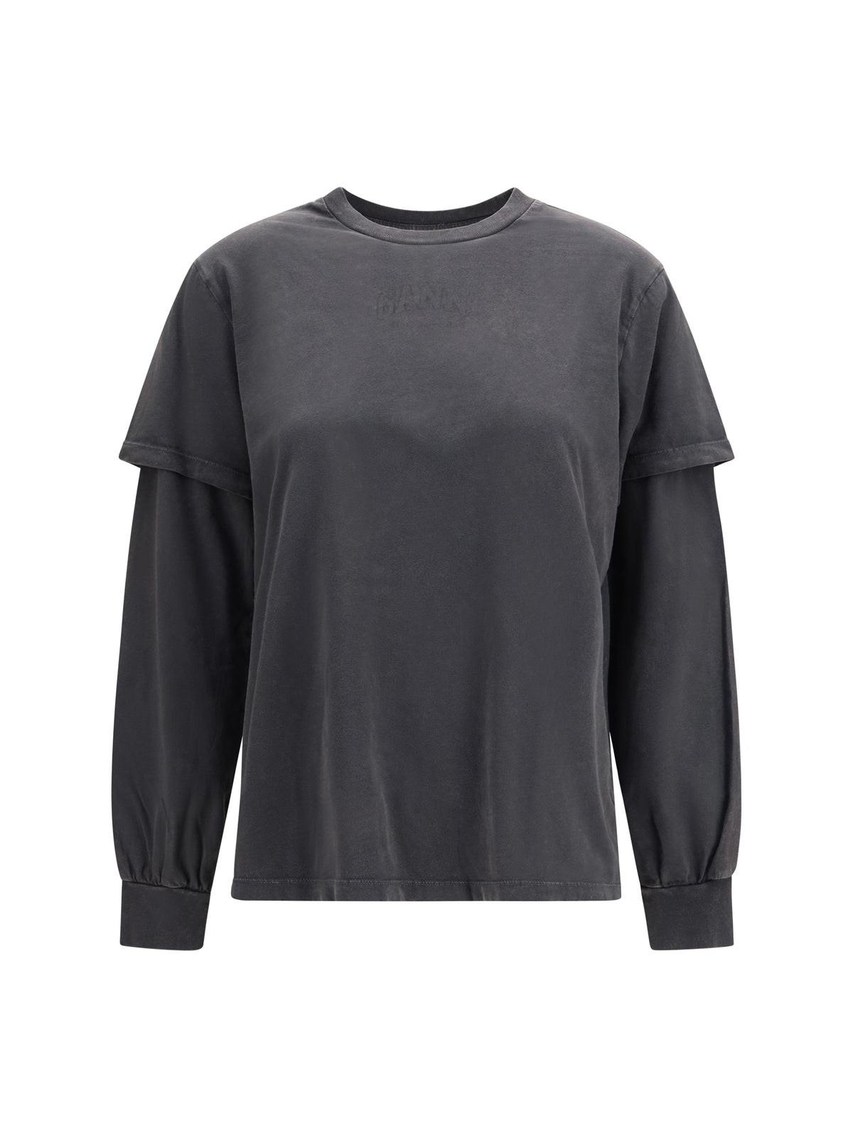 Ganni Women Future Heavy Jersey Long-Sleeve T-Shirt GANNI