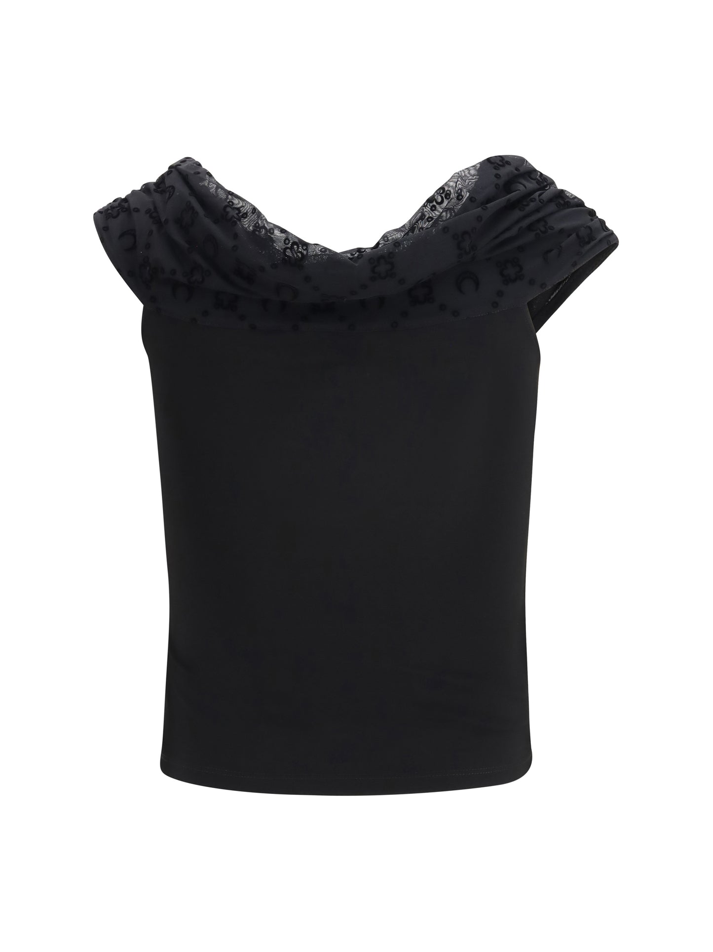 Marine Serre Women Off Shoulder Draped Top MARINE SERRE